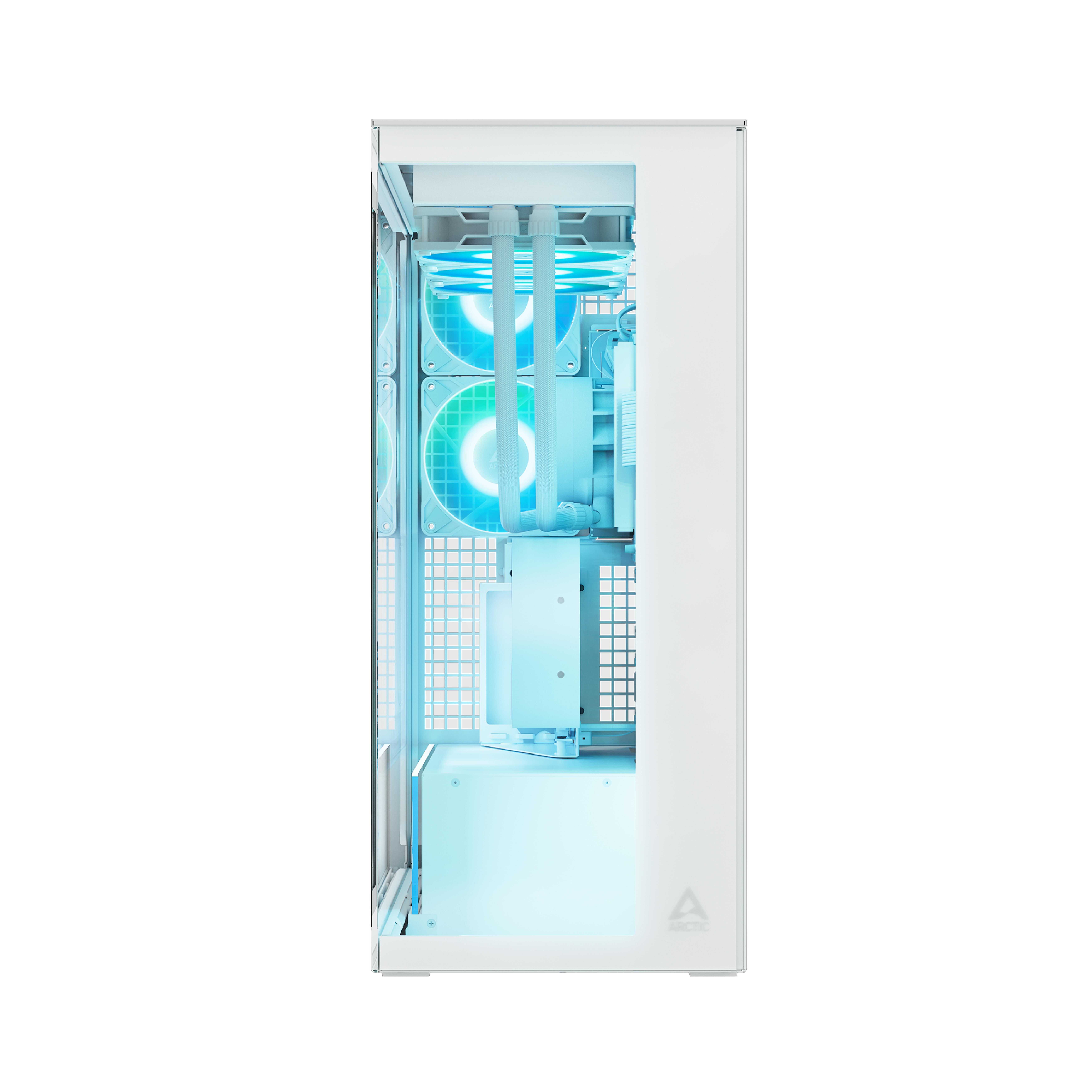 ARCTIC Geh Xtender White with GPU vertical mount