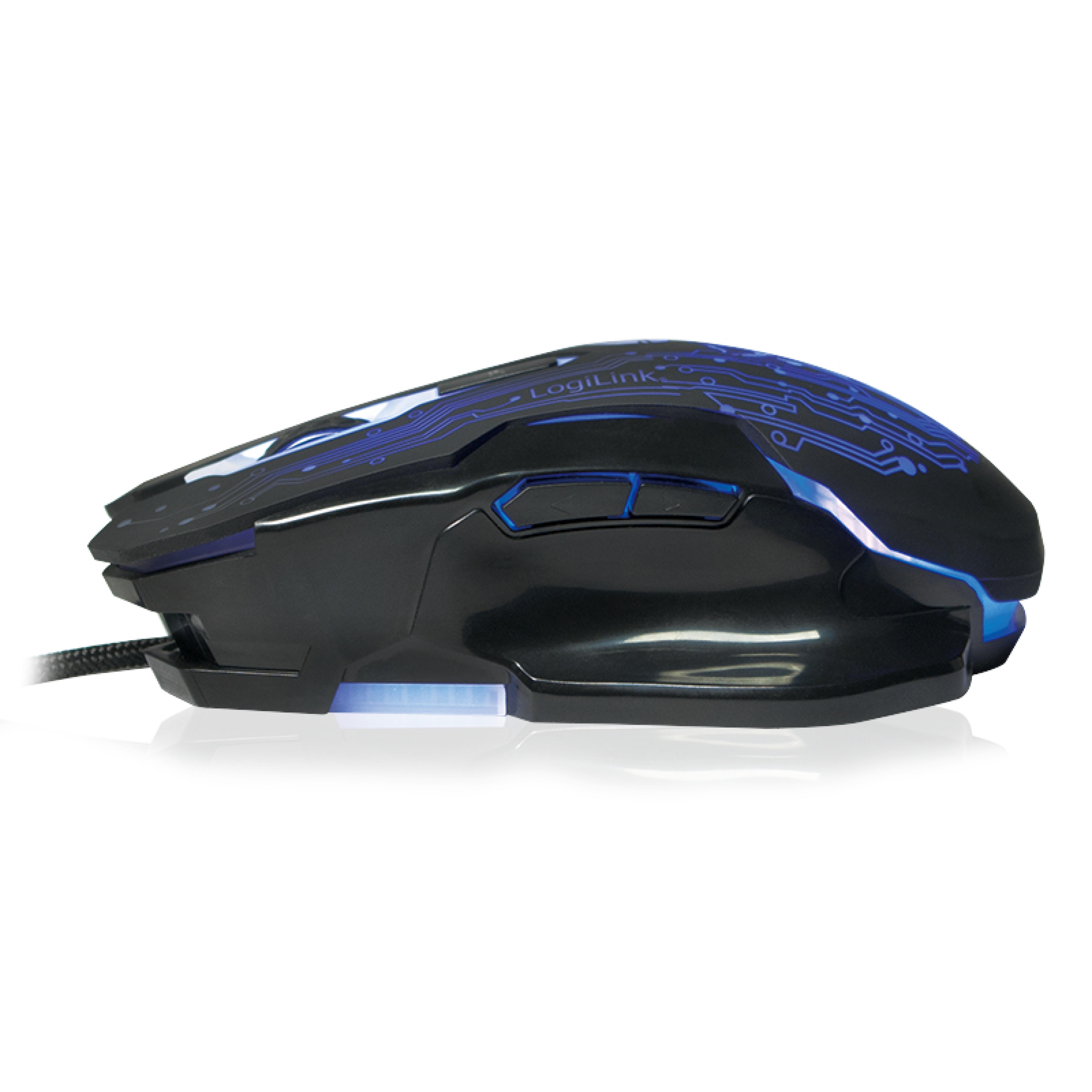 Logilink Gaming Maus, USB, 6-button, 2400dpi