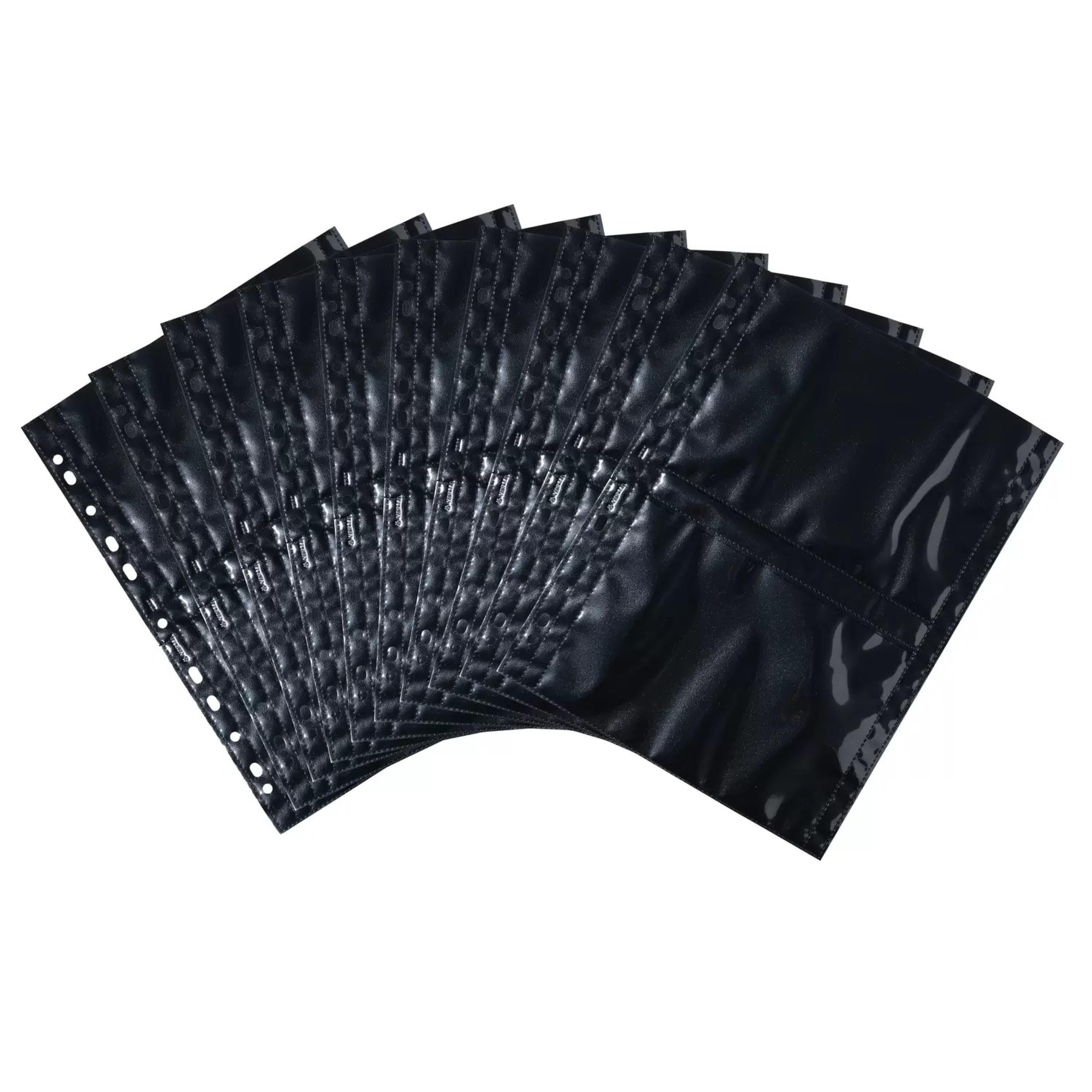 HERMA Fotosichthuellen 130 x 180 mm quer schwarz 10 Huellen