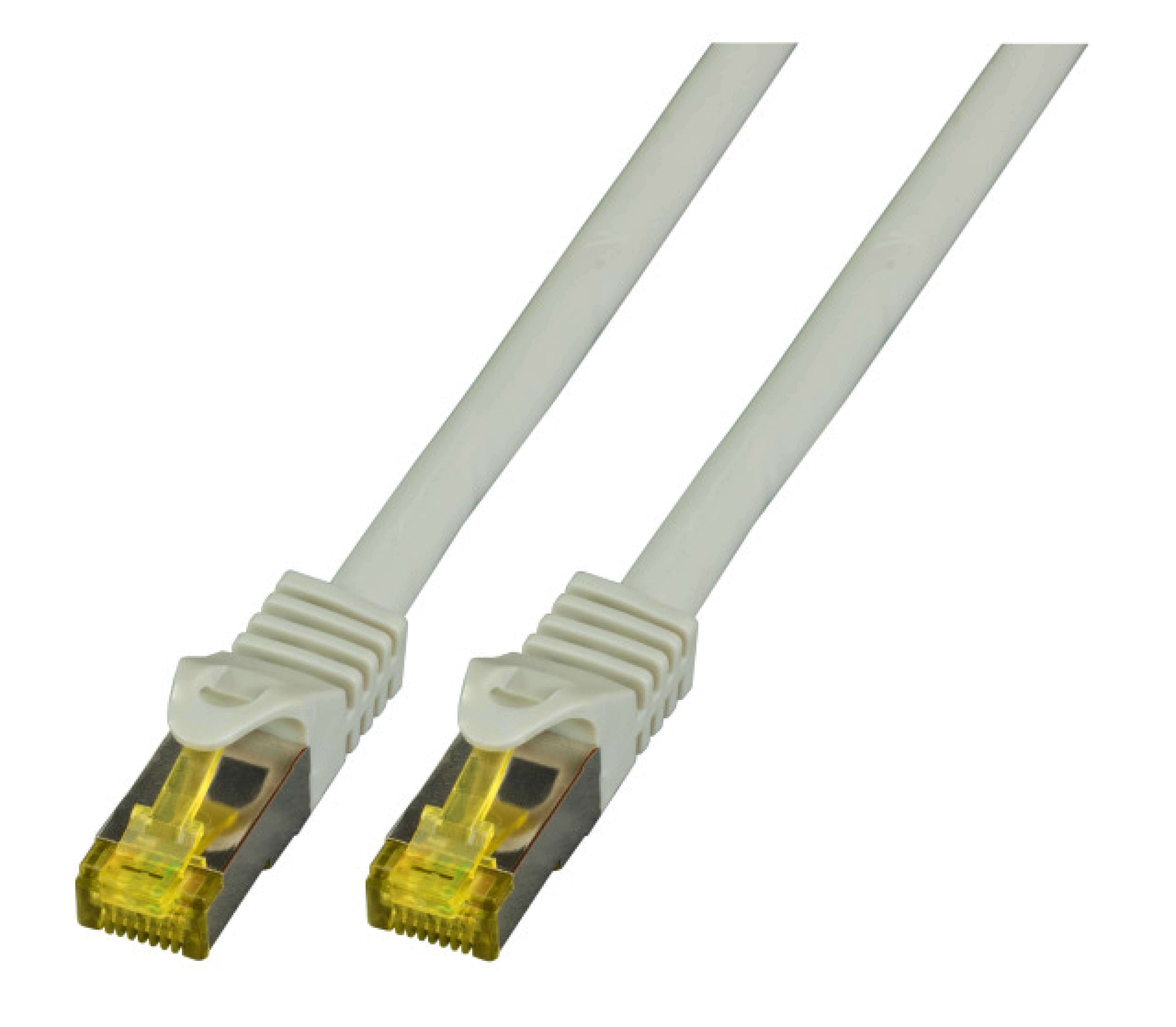EFB RJ45 Patchkabel Cat.6A S/FTP LSZH Cat.7 Rohkabel grau