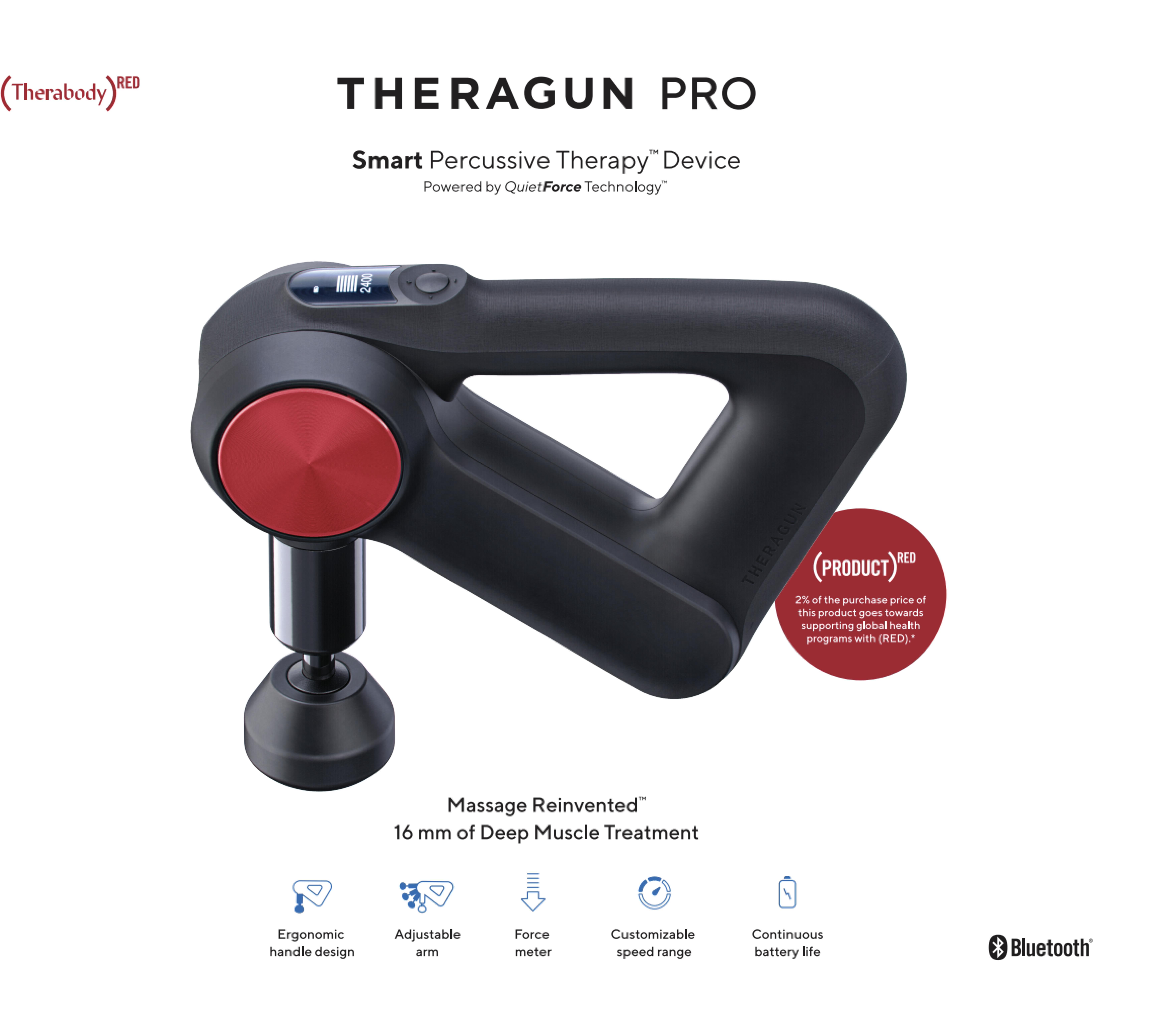 THERABODY Theragun PRO Product Red