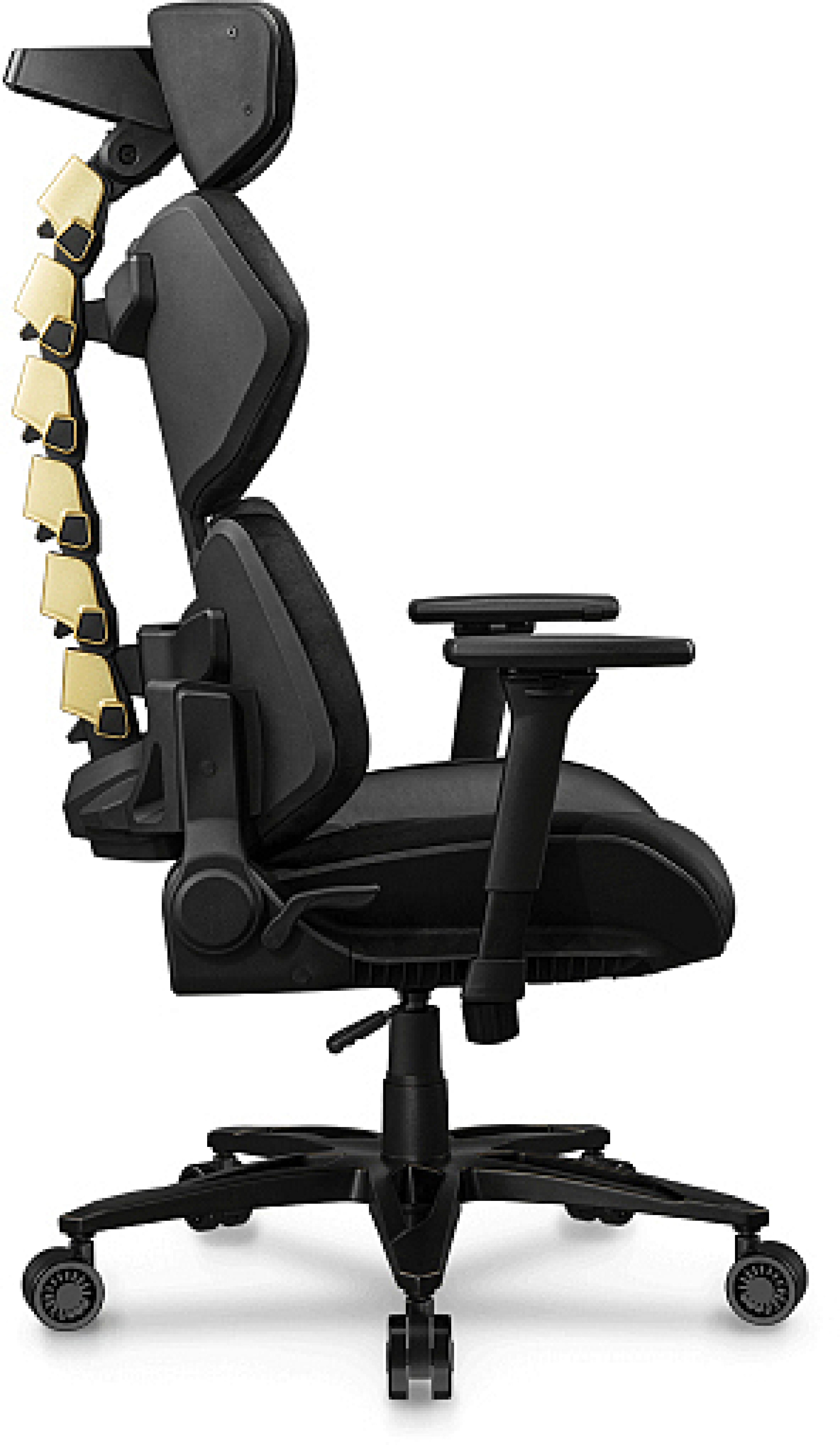 COUGAR COUGAR Gaming-Stuhl Terminator Elite Gold, Schwarz