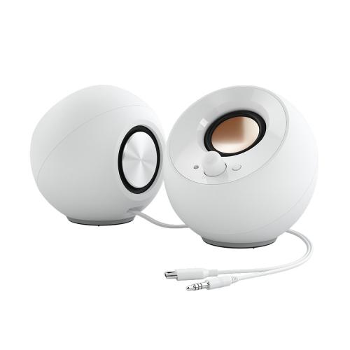 CREATIVE Pebble SE RGB Stereo Lautsprecher, weiß
