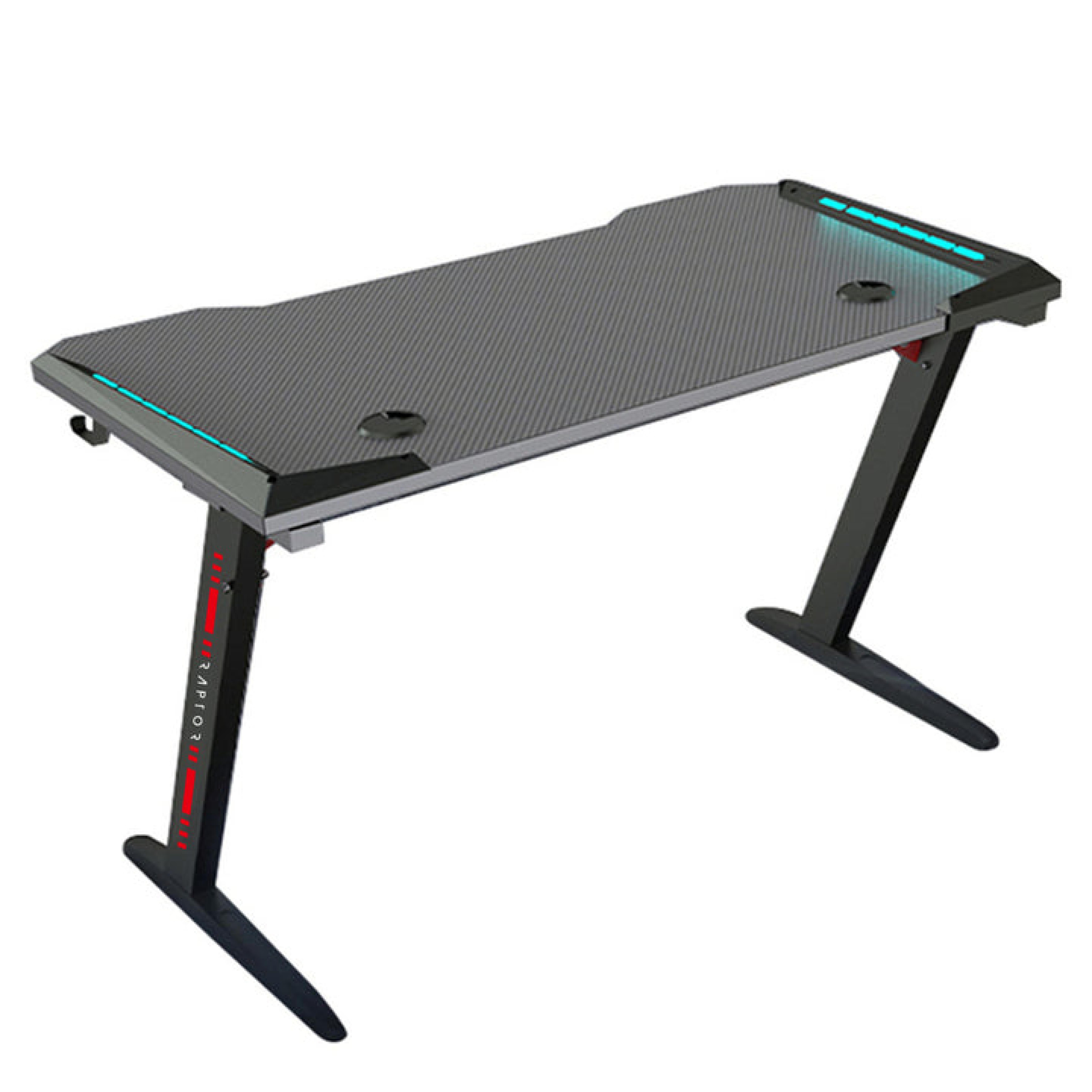 Raptor Gaming-Tisch GT100 120x60cm RGB schwarz