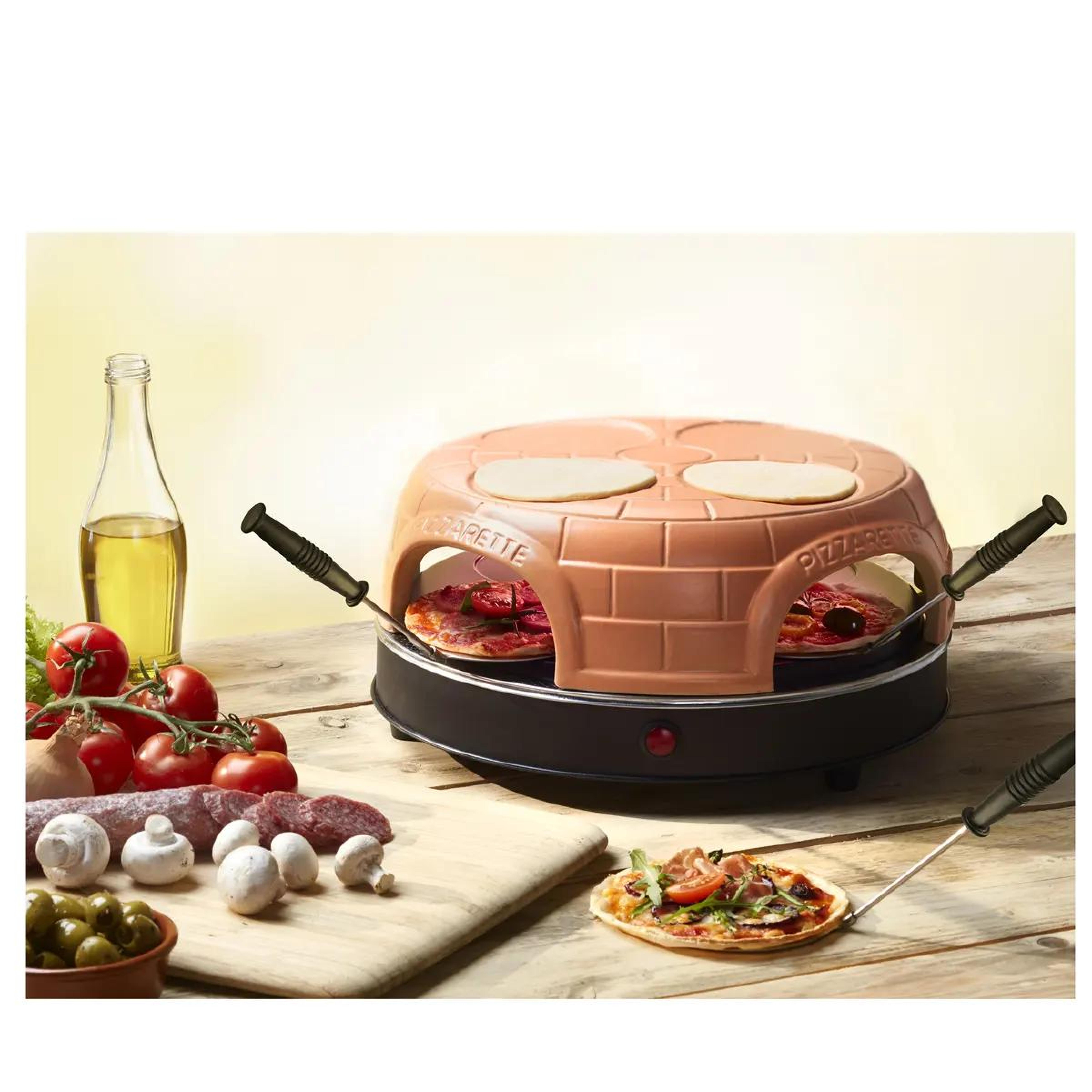 Emerio Pizzarette,Pizza Ofen,4 Pers., Warmhalteflaeche