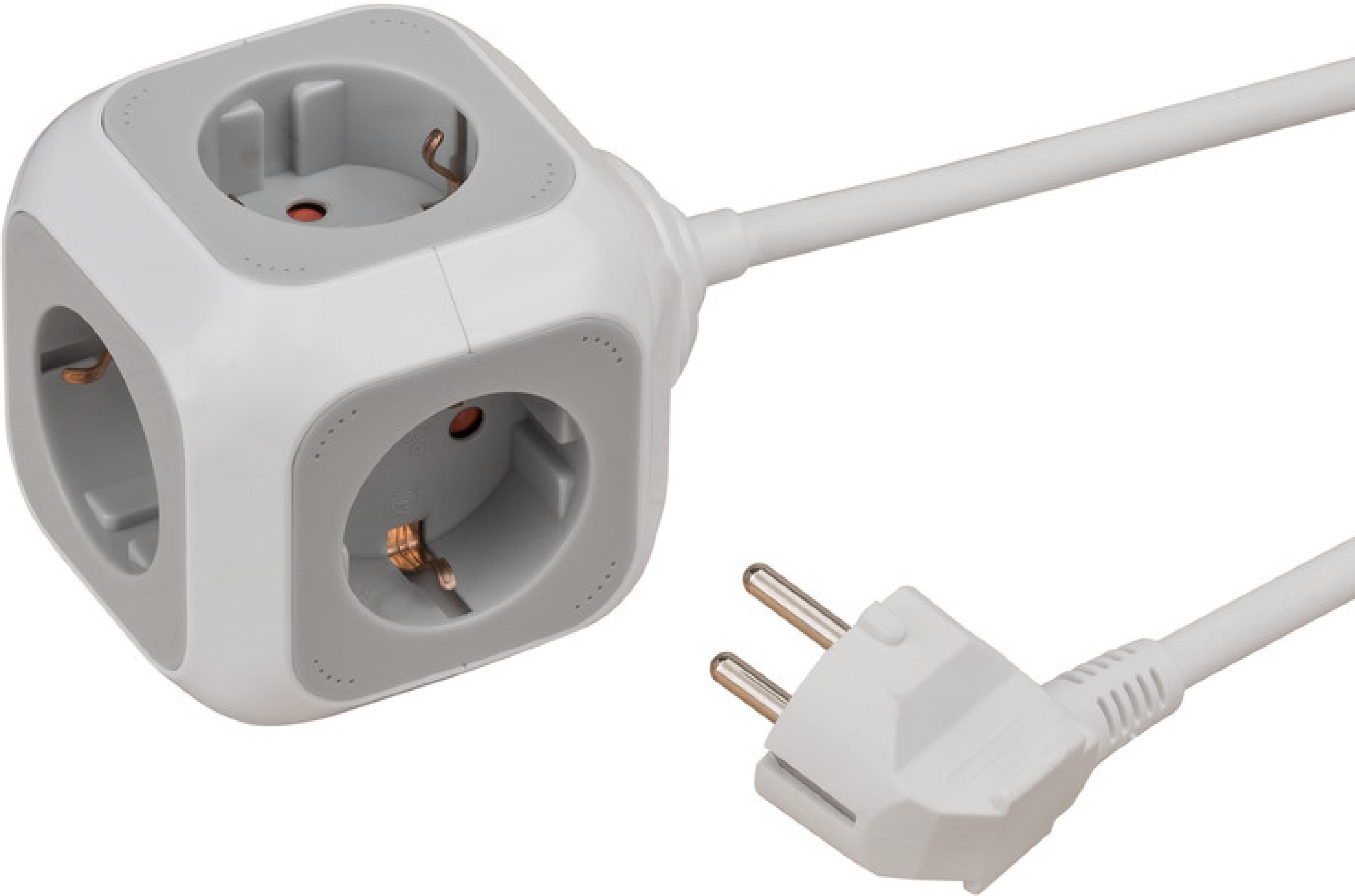 Brennenstuhl Steckdosenwuerfel Brennnenstuhl 4x 1.4m Kabel