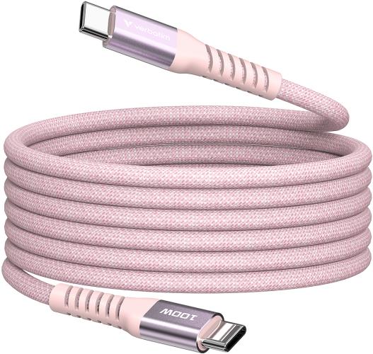 VERBATIM SYNC & Cherger USB C to USB C 100W Magnetic 120 CM - Pink