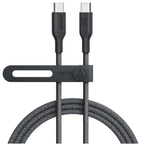 Anker USB-C-Kabel mit Nylonverflechtung und Kabelhalter