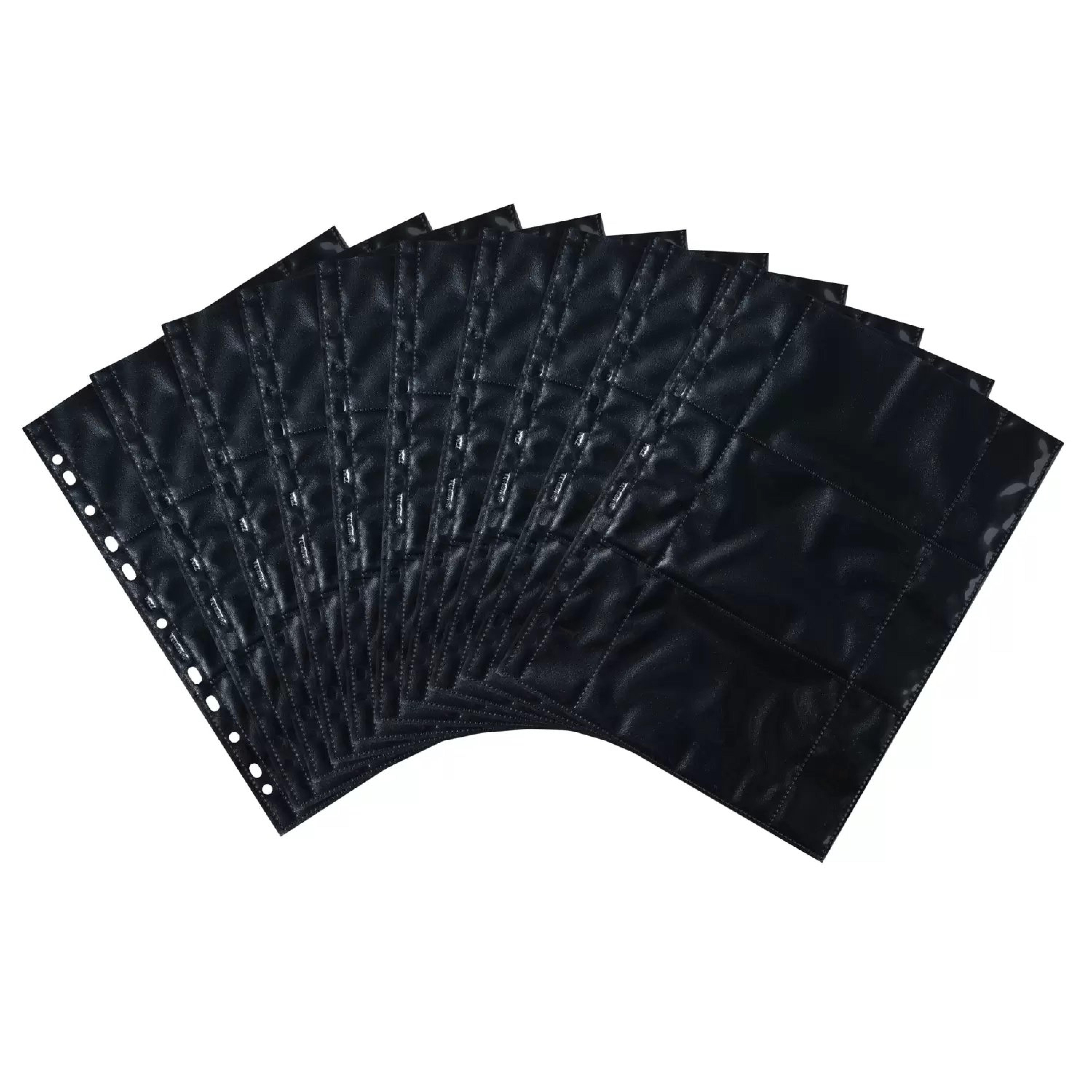 HERMA Fotosichthuellen 90 x 130 mm quer schwarz 10 Huellen