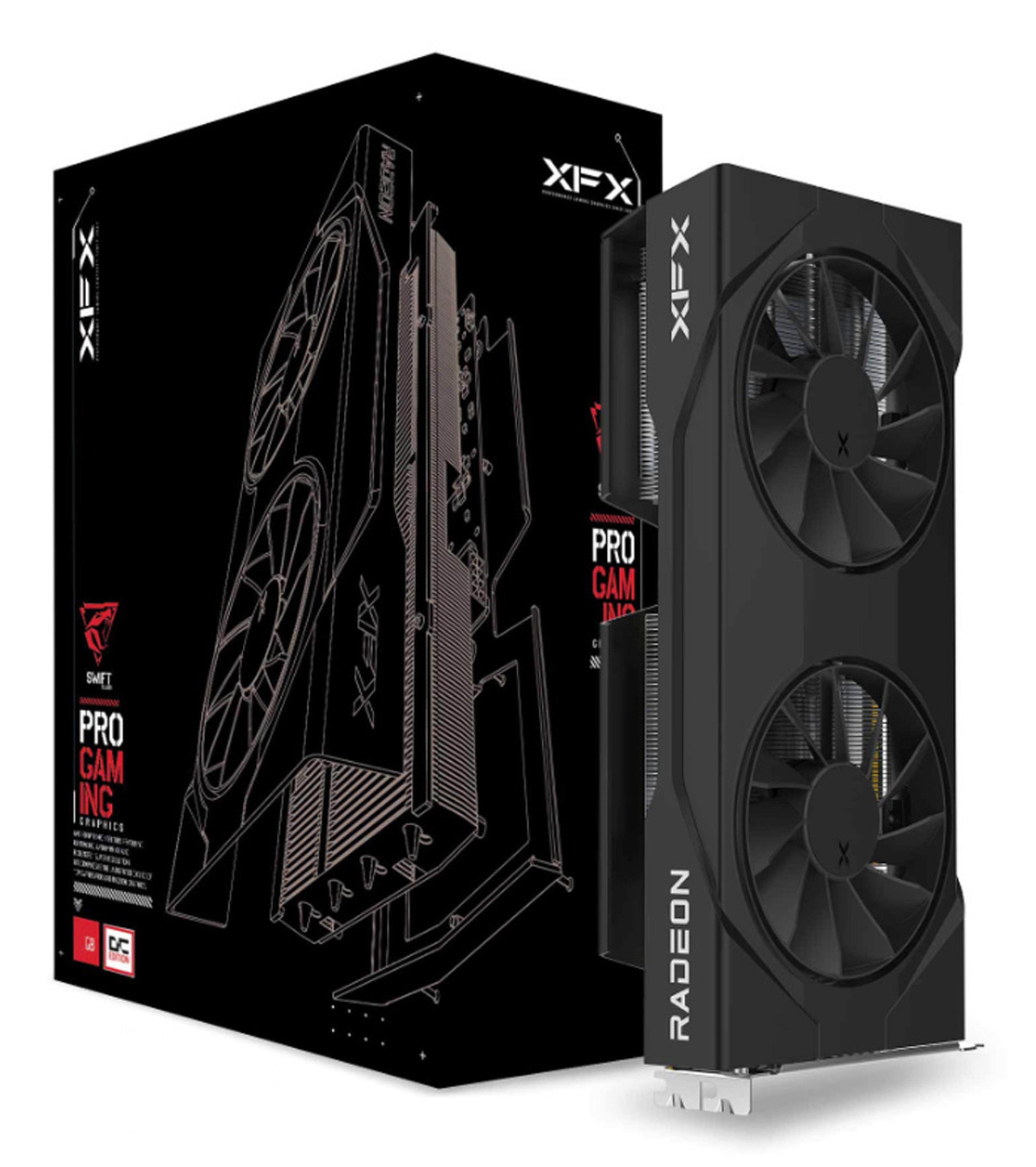 XFX RX 9060XT Swift Dual Fan OC Black 16GB GDDR6