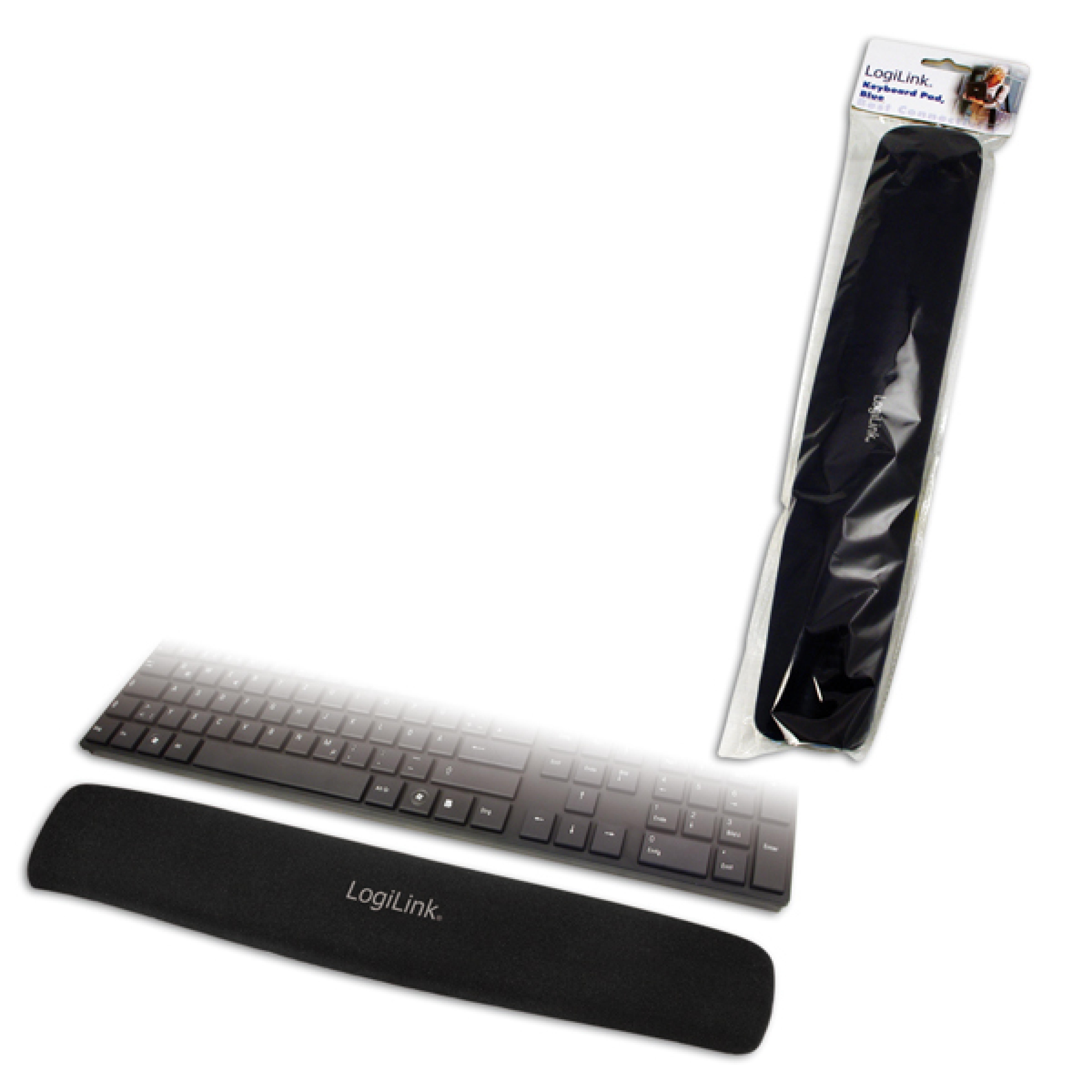 Logilink Handballenauflage Tastatur schwarz Gel