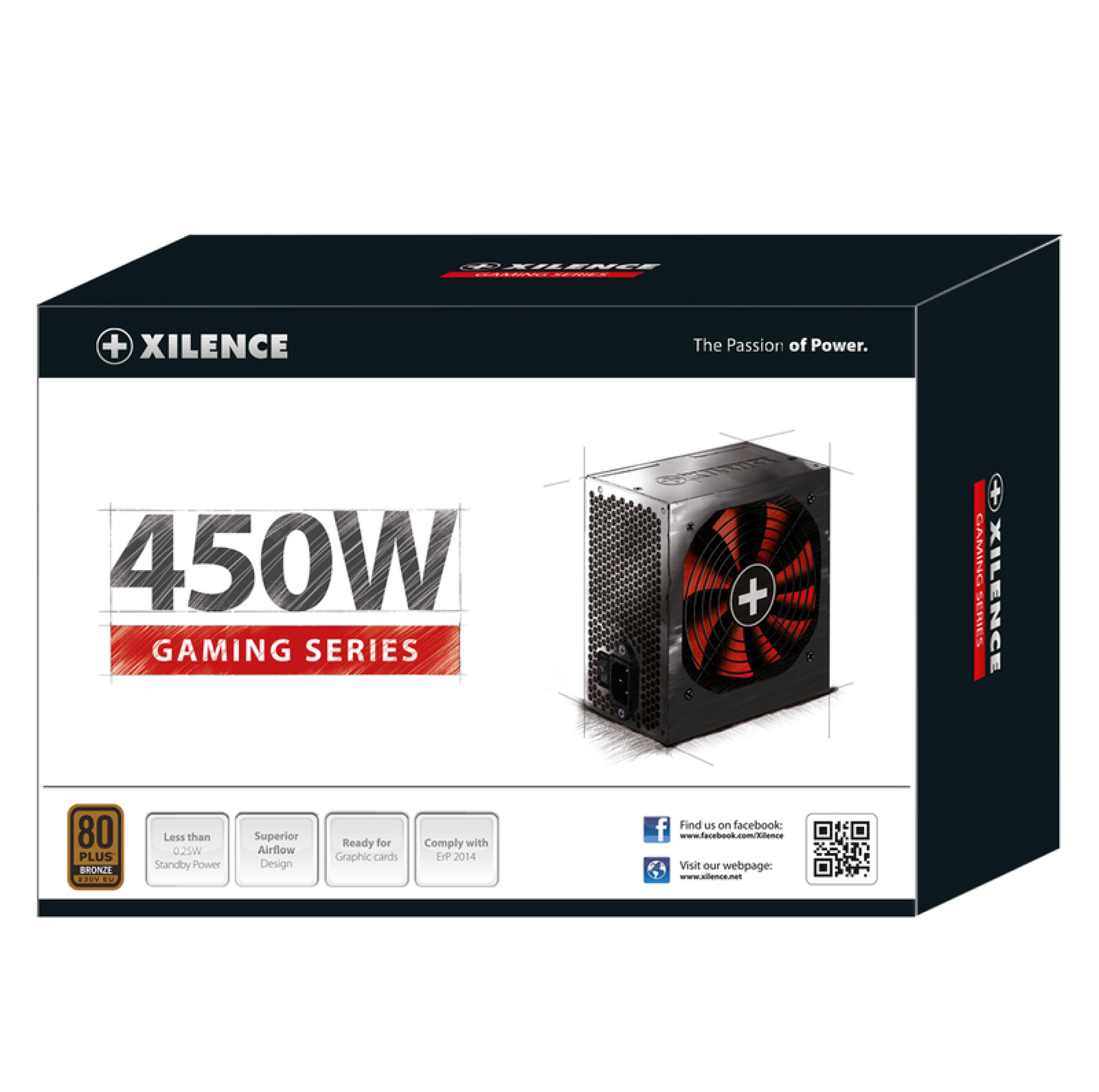 Xilence Netzteil 450W Gaming BRONZE 80+ ATX XP450R10