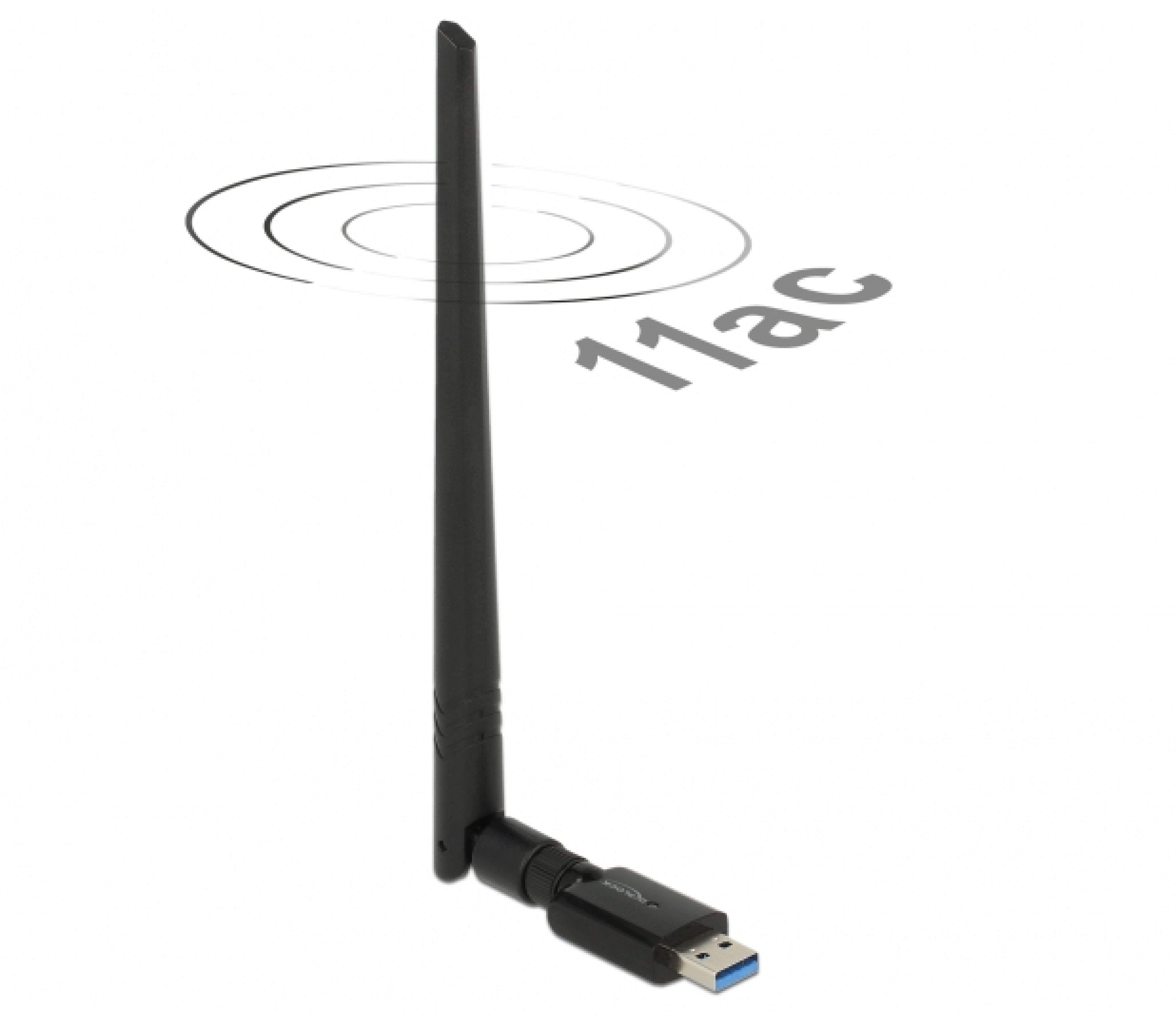 DELOCK WLAN-Stick USB3.0 Dualband 300Mbps + ext. Antenne