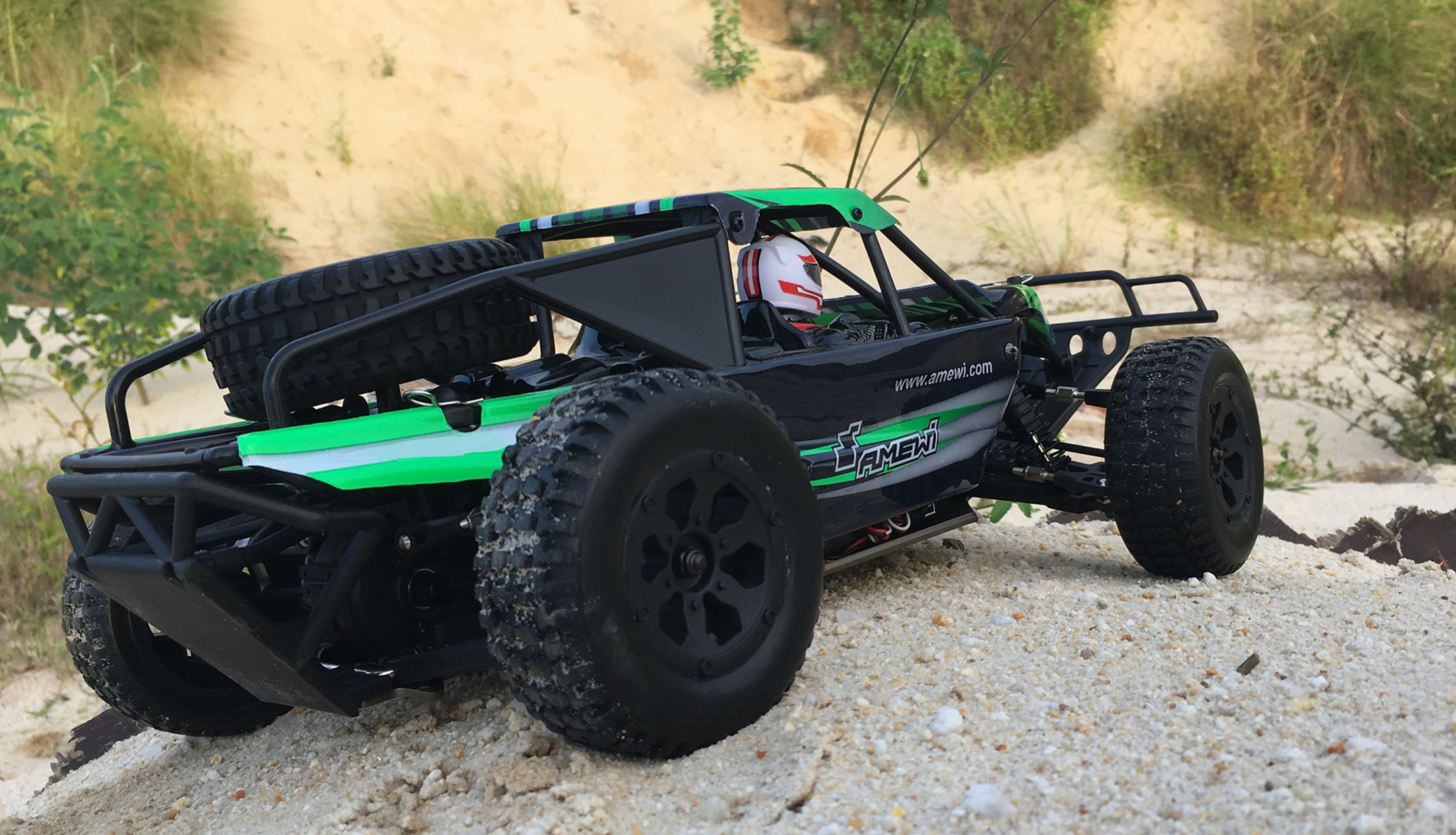 Amewi RC Buggy Dune Breaker 4WD 1:10 RTR schwarz/gruen /14+