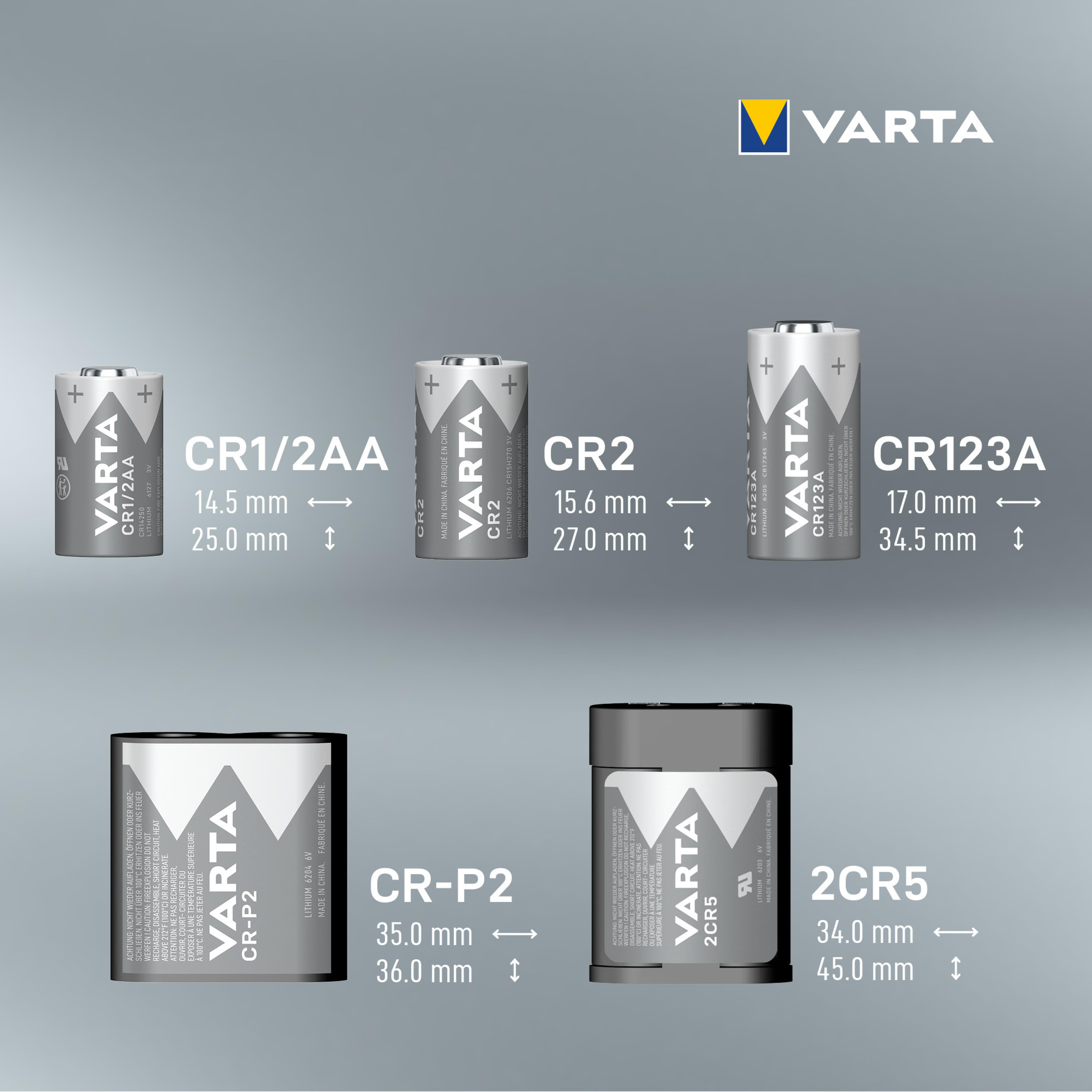 Varta Batterie Photo Lithium 2CR5 1St.