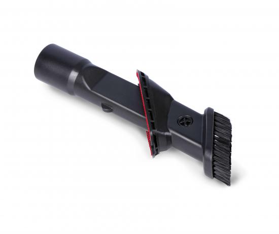 Staubsaugerdüse mit integriertem Bürstenaufsatz zur Teppichreinigung