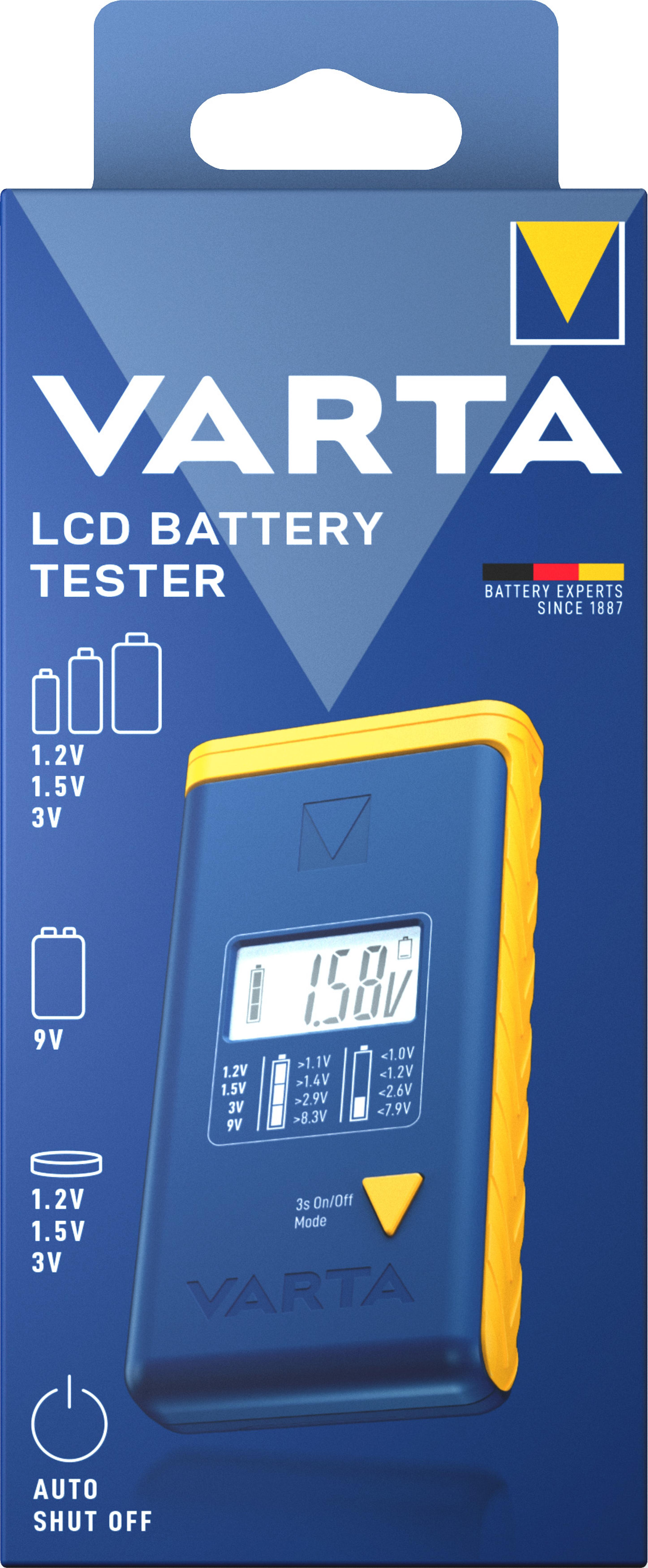 Varta Batterie Tester LCD Digital