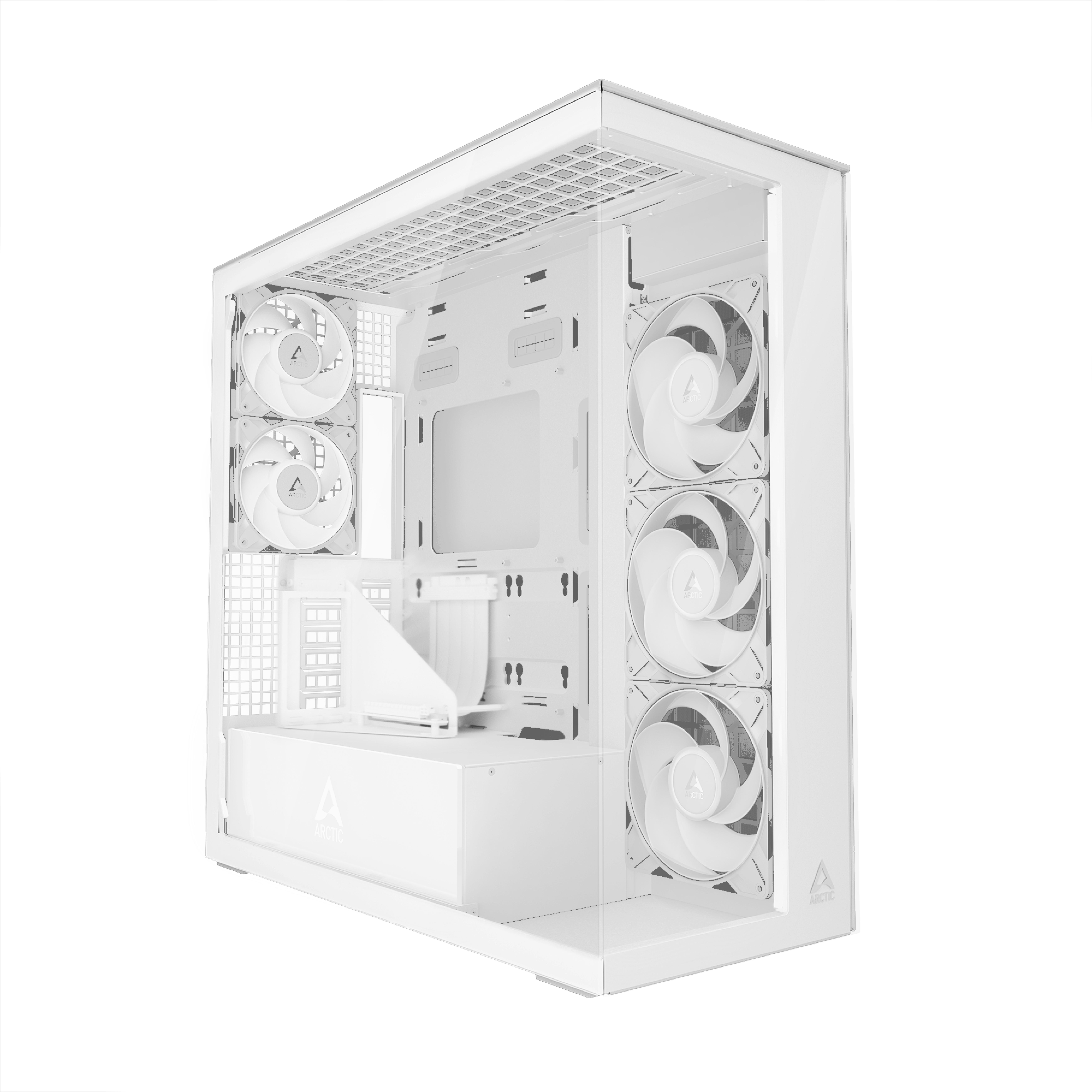 ARCTIC Geh Xtender White with GPU vertical mount
