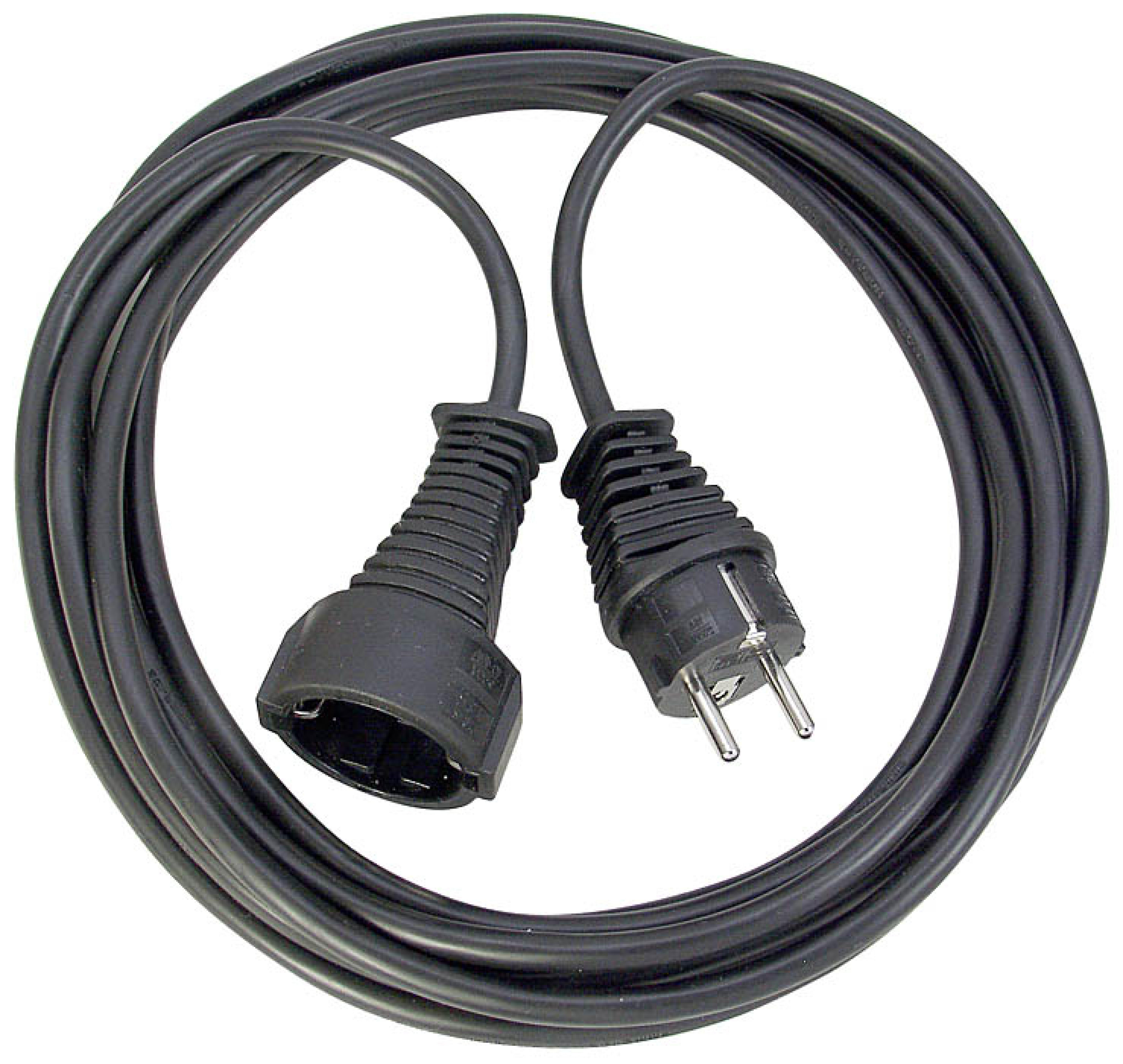 Brennenstuhl Verlaengerungskabel 2m H05VV-F3G1,5 schwarz