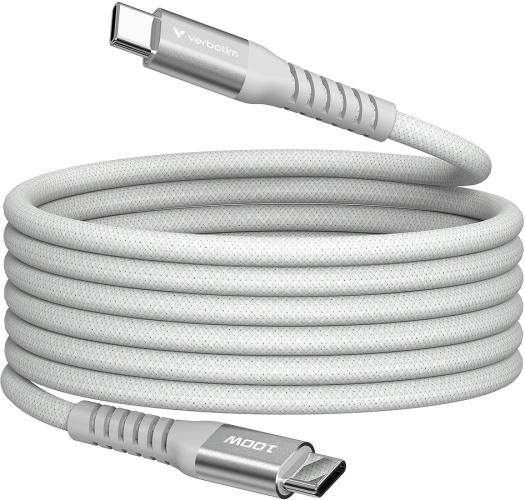 VERBATIM SYNC & Charger USB C to USB C 100W Magnetic 120 CM - Grey
