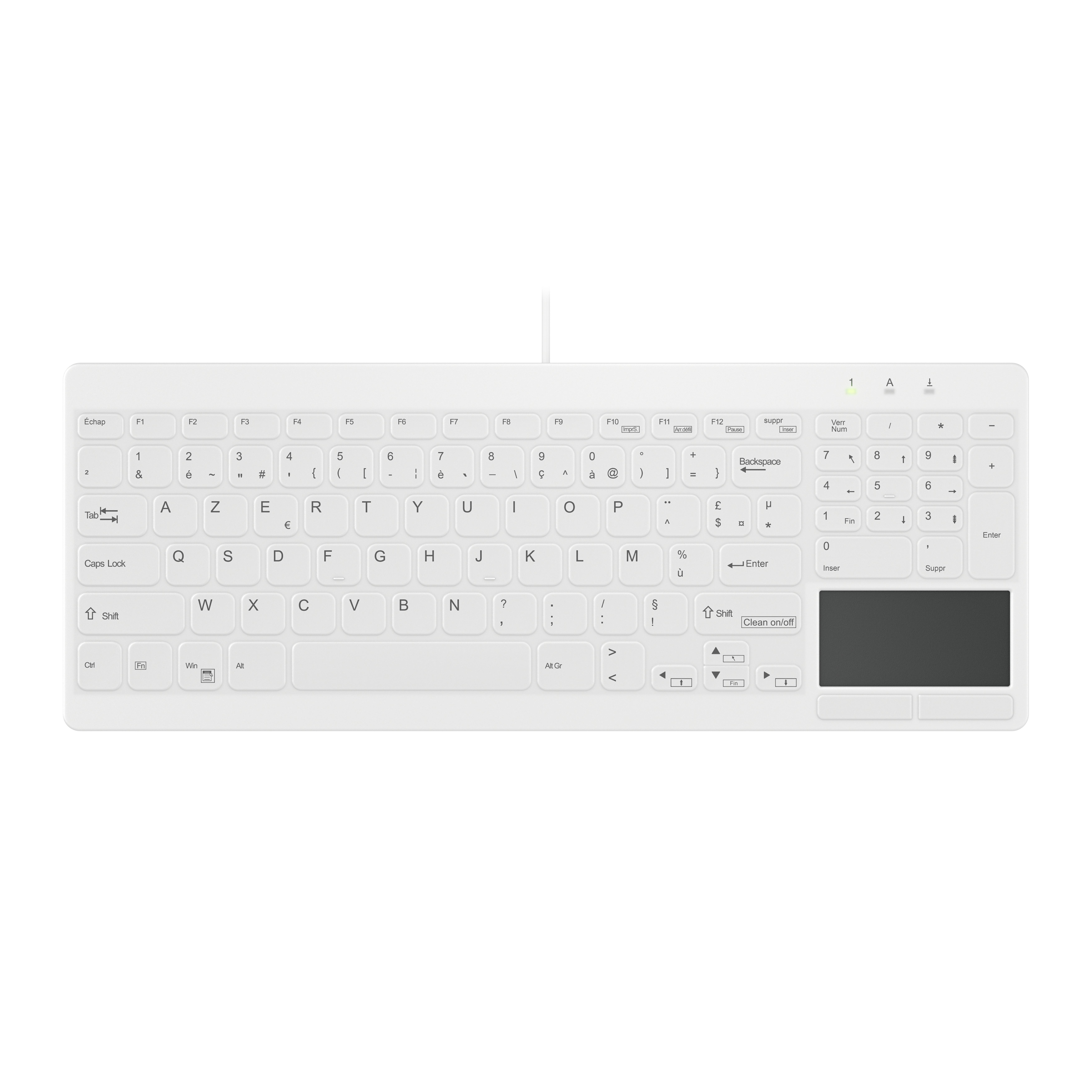 Contour ACTIVE KEY Hygiene Compact Ultraflat Touchpad Keyboa