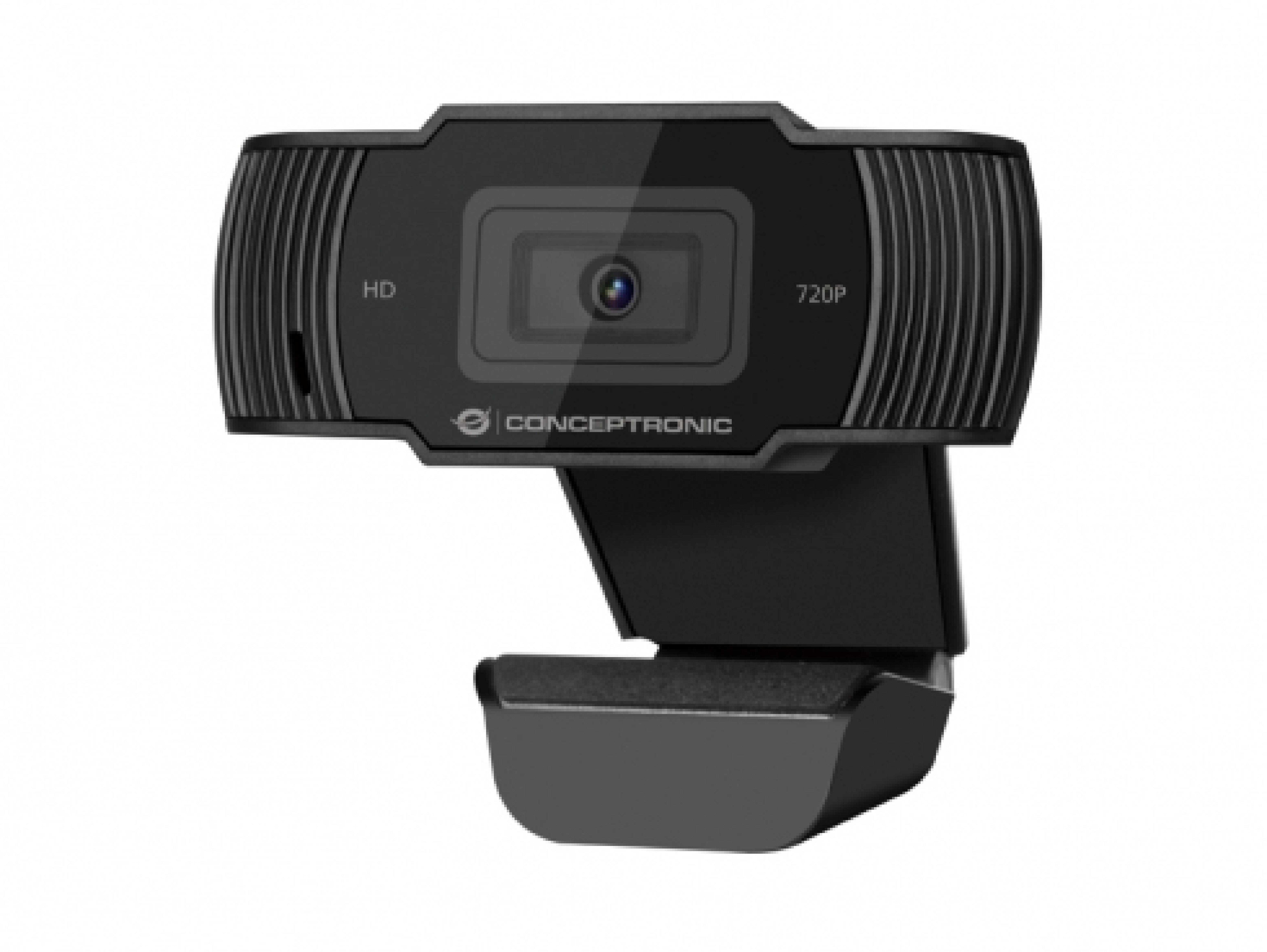 CONCEPTRONIC Webcam USB-A2.0 68° 720P/30Hz HD +Mikro sw