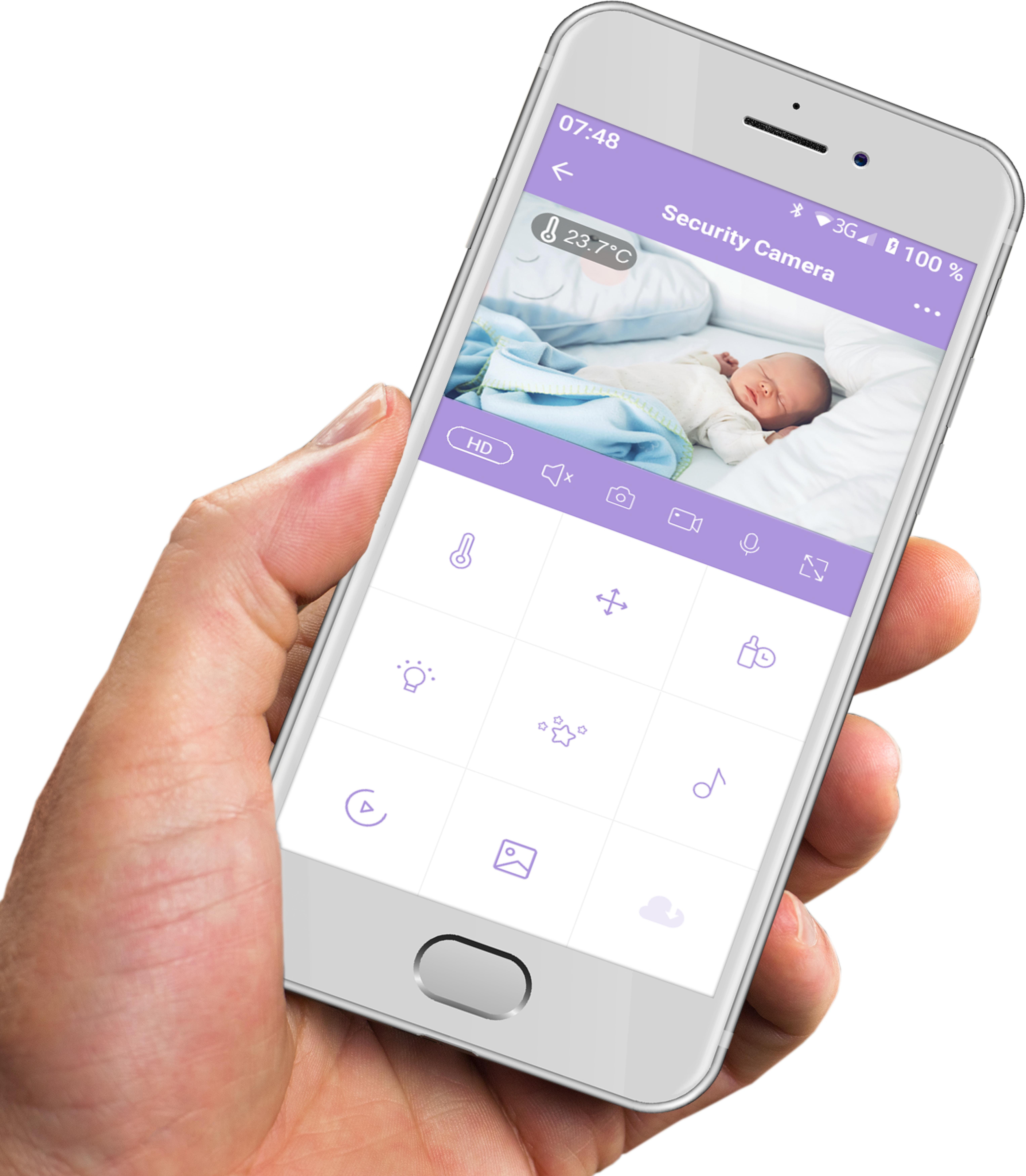 Olympia H+H babyruf Babyphone BC 2000 WLAN weiss