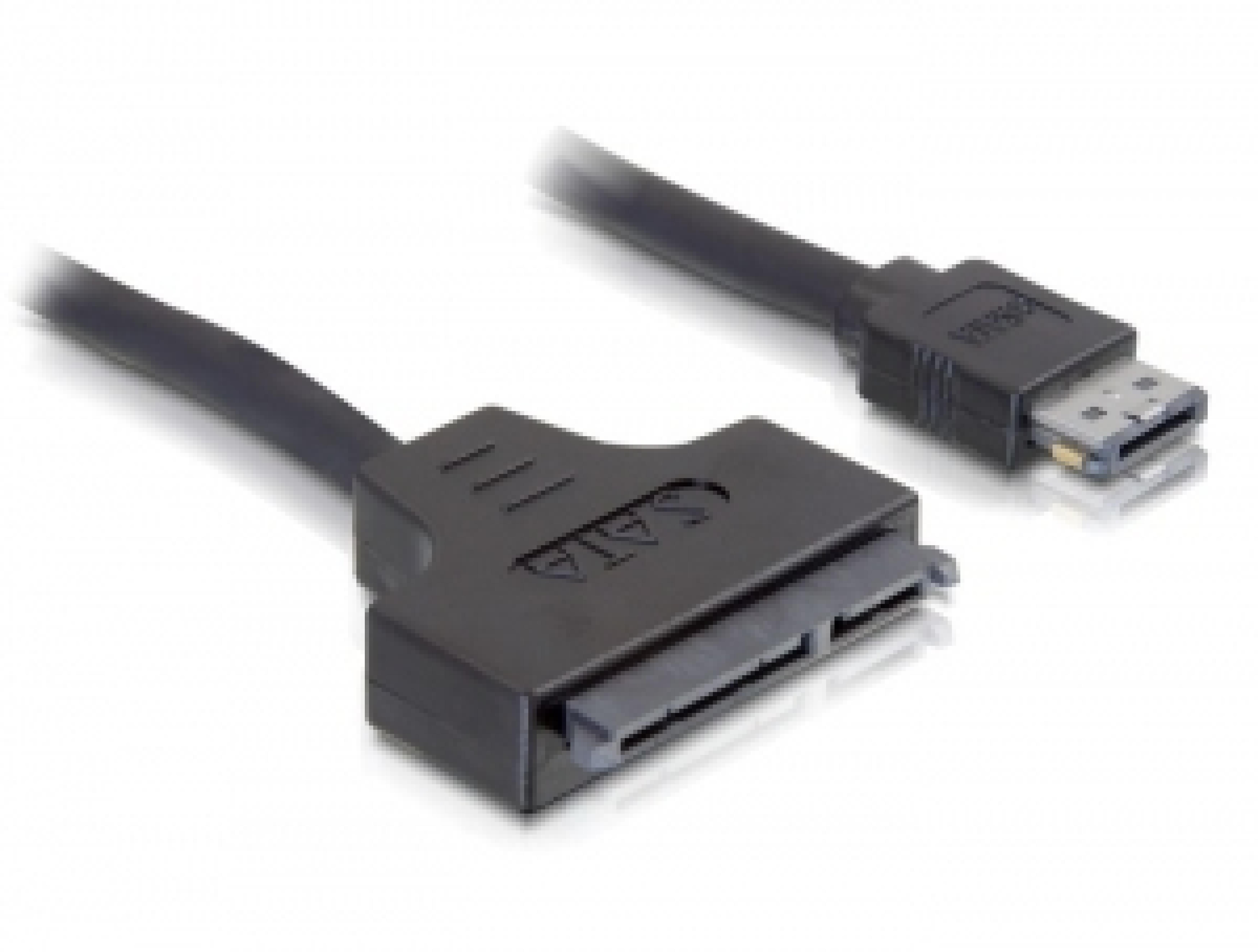DELOCK SATA-Kabel SATA 22pin -> eSATApd St/St 0.50m