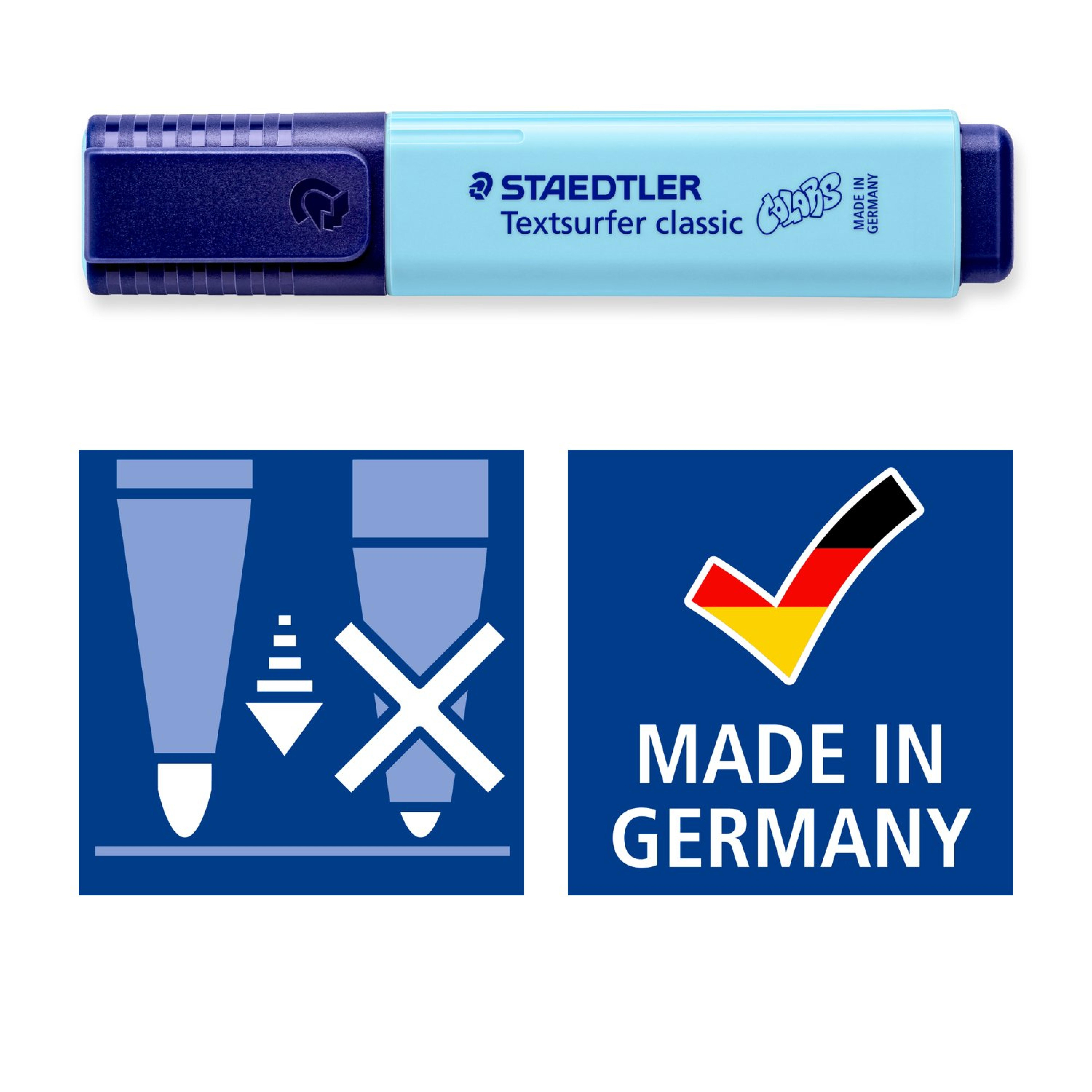 STAEDTLER Textmarker classic cool & cute Design 4er-Set