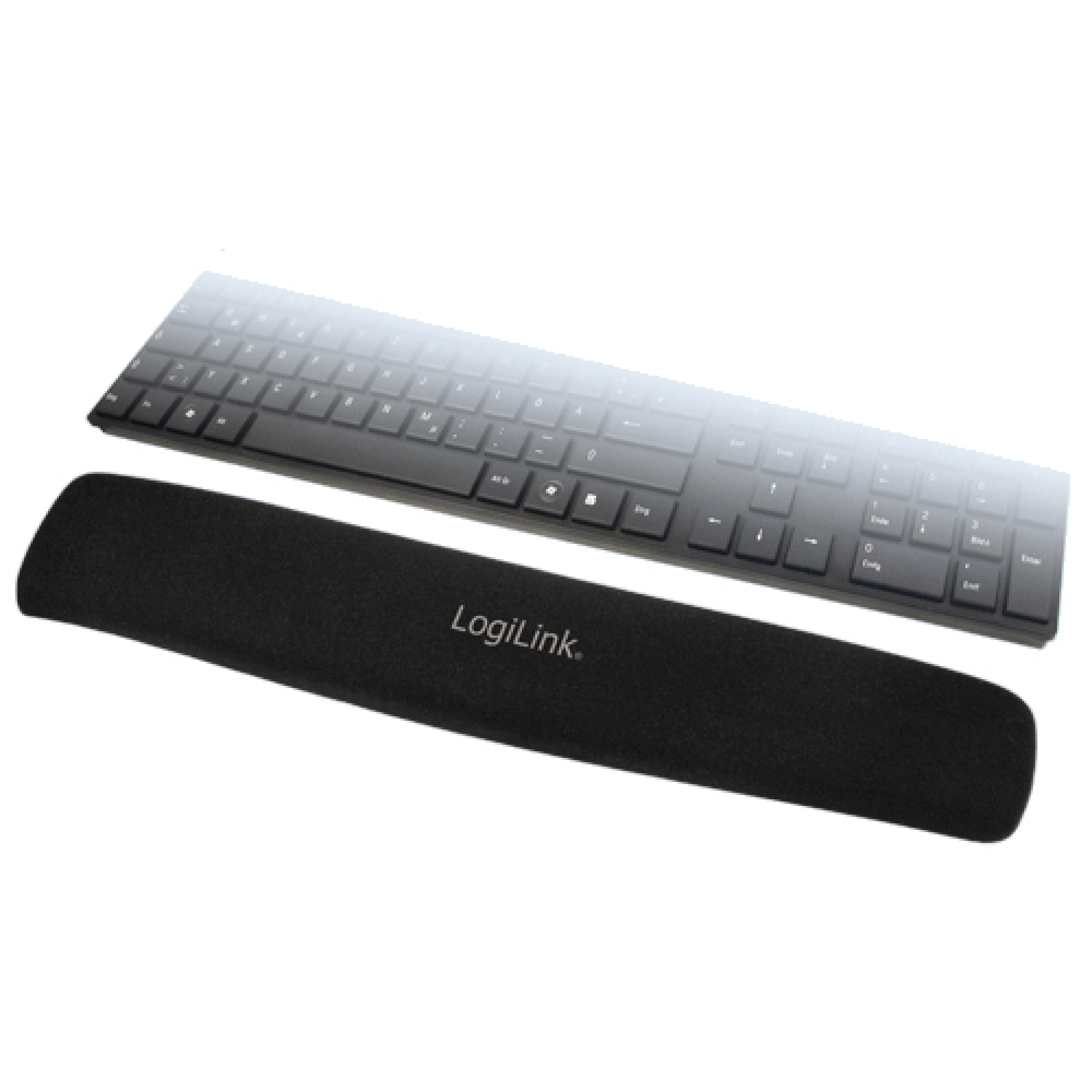 Logilink Handballenauflage Tastatur schwarz Gel