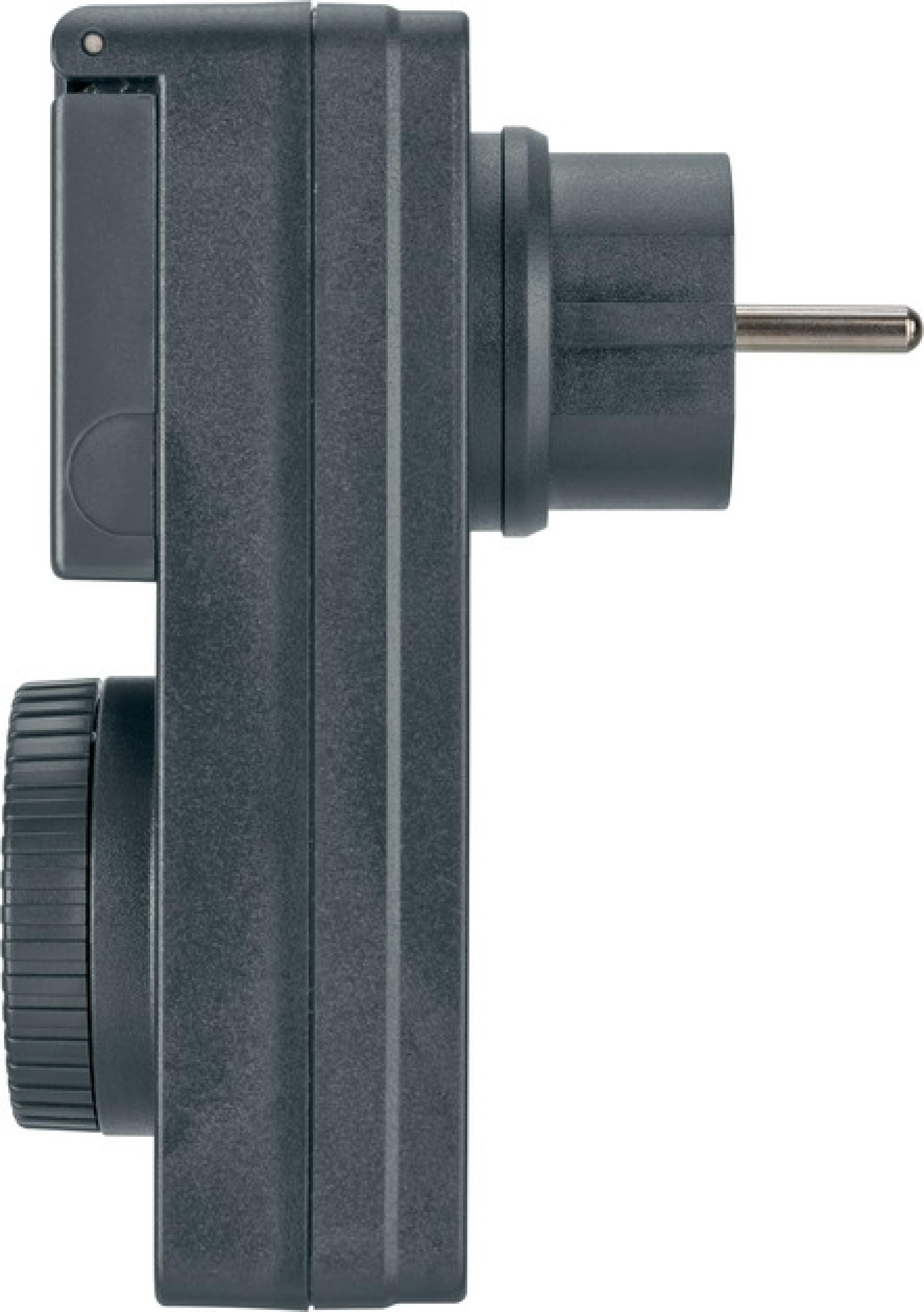Brennenstuhl Timer mit Daemmerungssensor mechan. IP44 anthr.