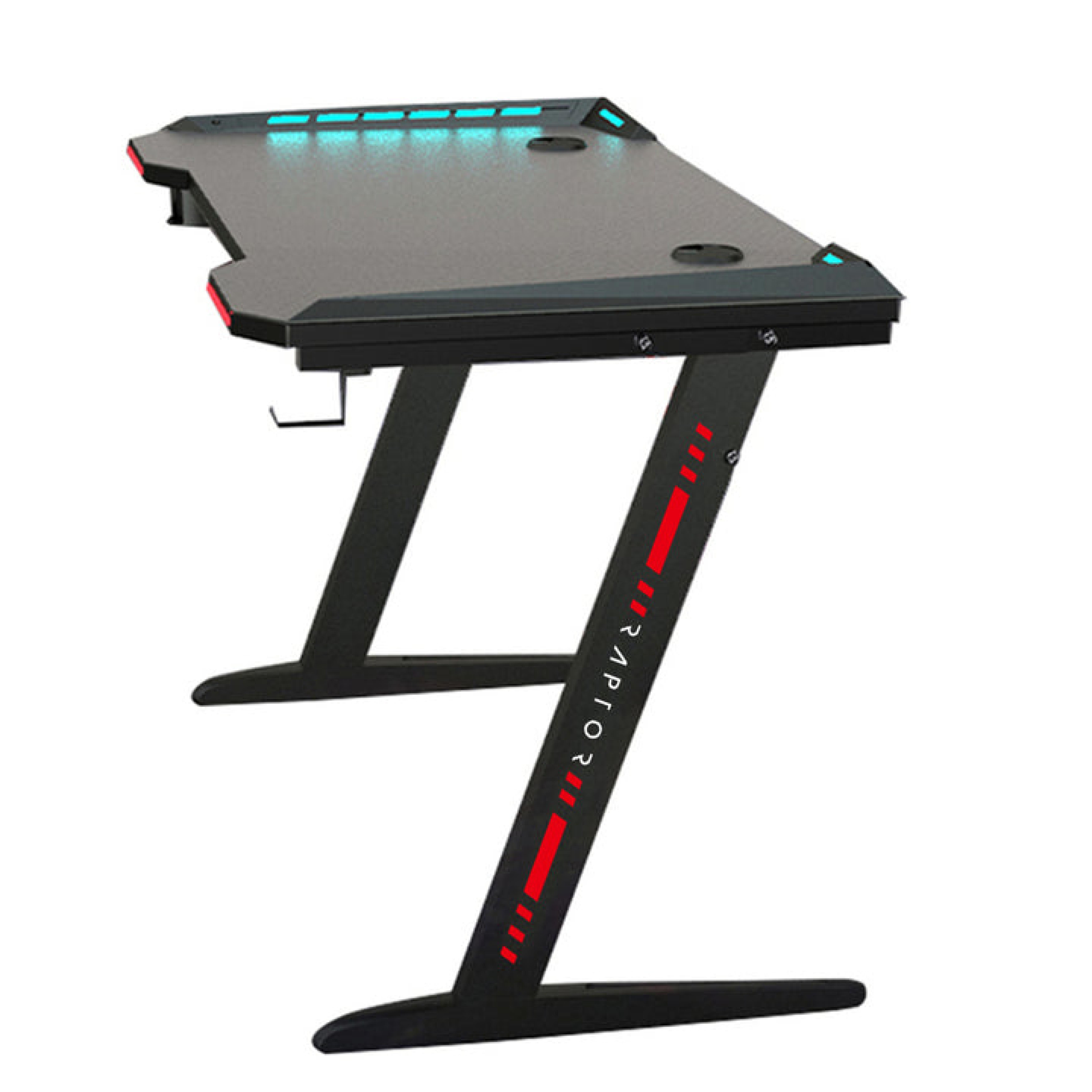 Raptor Gaming-Tisch GT100 120x60cm RGB schwarz