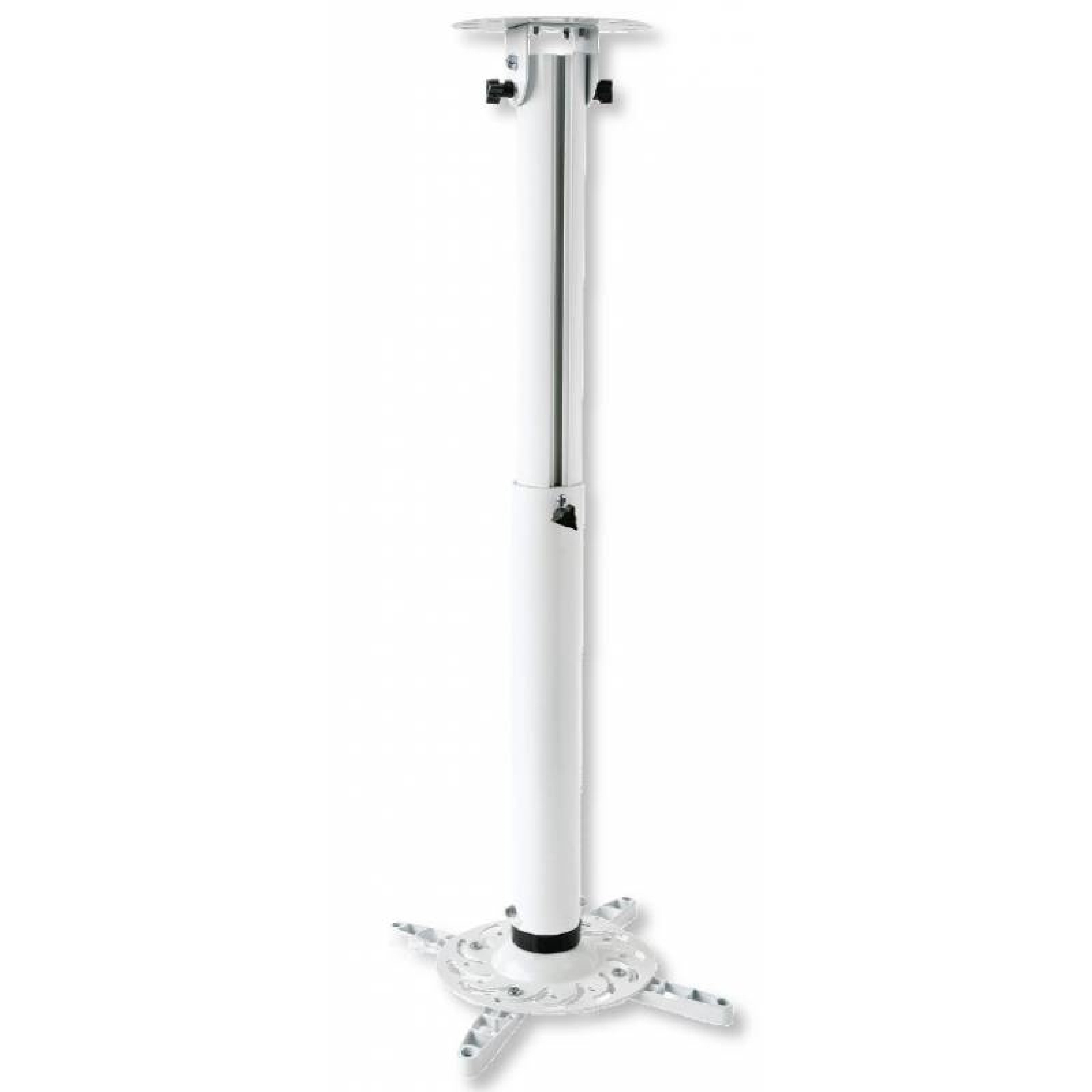 Techly Profi Deckenhalterung f. Beamer,ausziehbar,50-77cm,w.