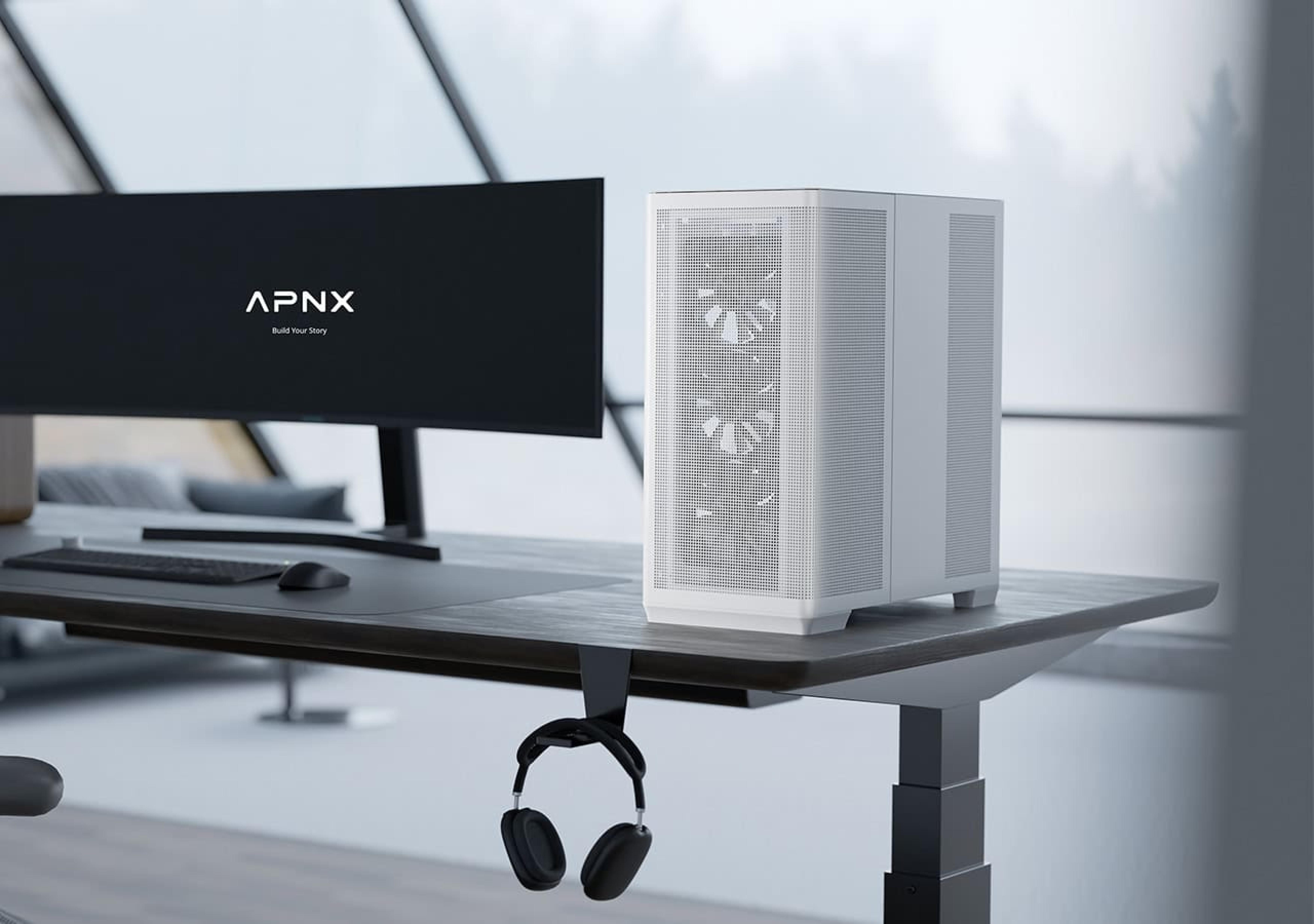 APNX Geh Midi APNX C1-R-WT-V1 (W/MicroATX/MiniITX)
