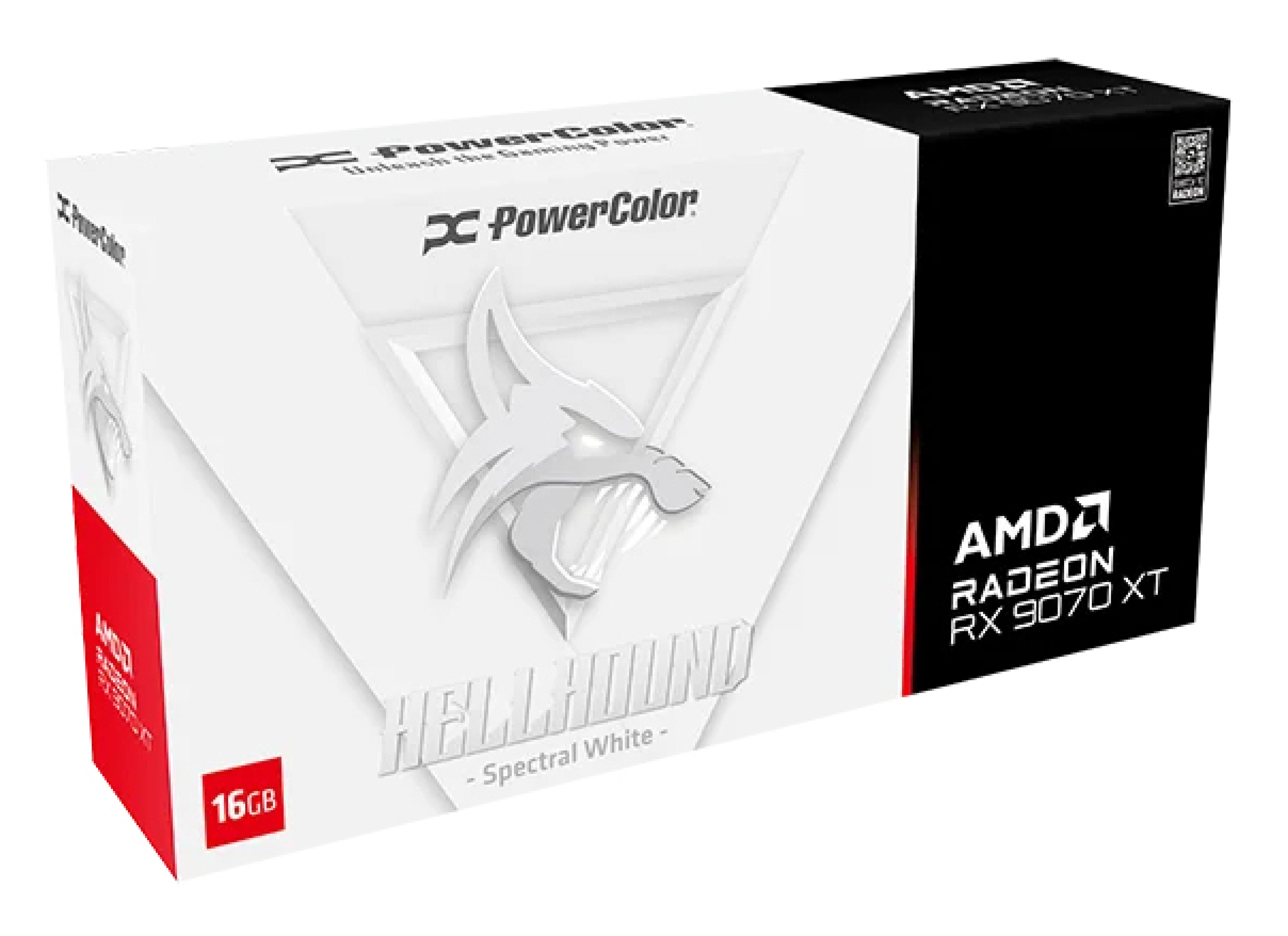 Powercolor Radeon RX9070XT Hellhound Spectral White OC 16GB