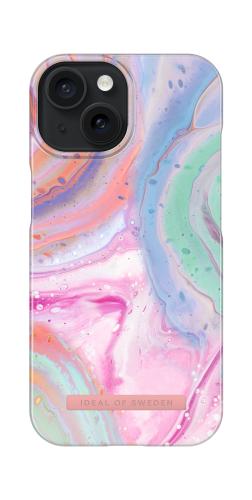 IDEAL OF SWEDEN iPhone 15 Printed Case MagSafe Pastel Marble