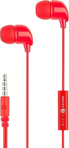 CELLULARLINE In-Ear Earphones With Mic Univ. 3,5mm-Klinke, Red