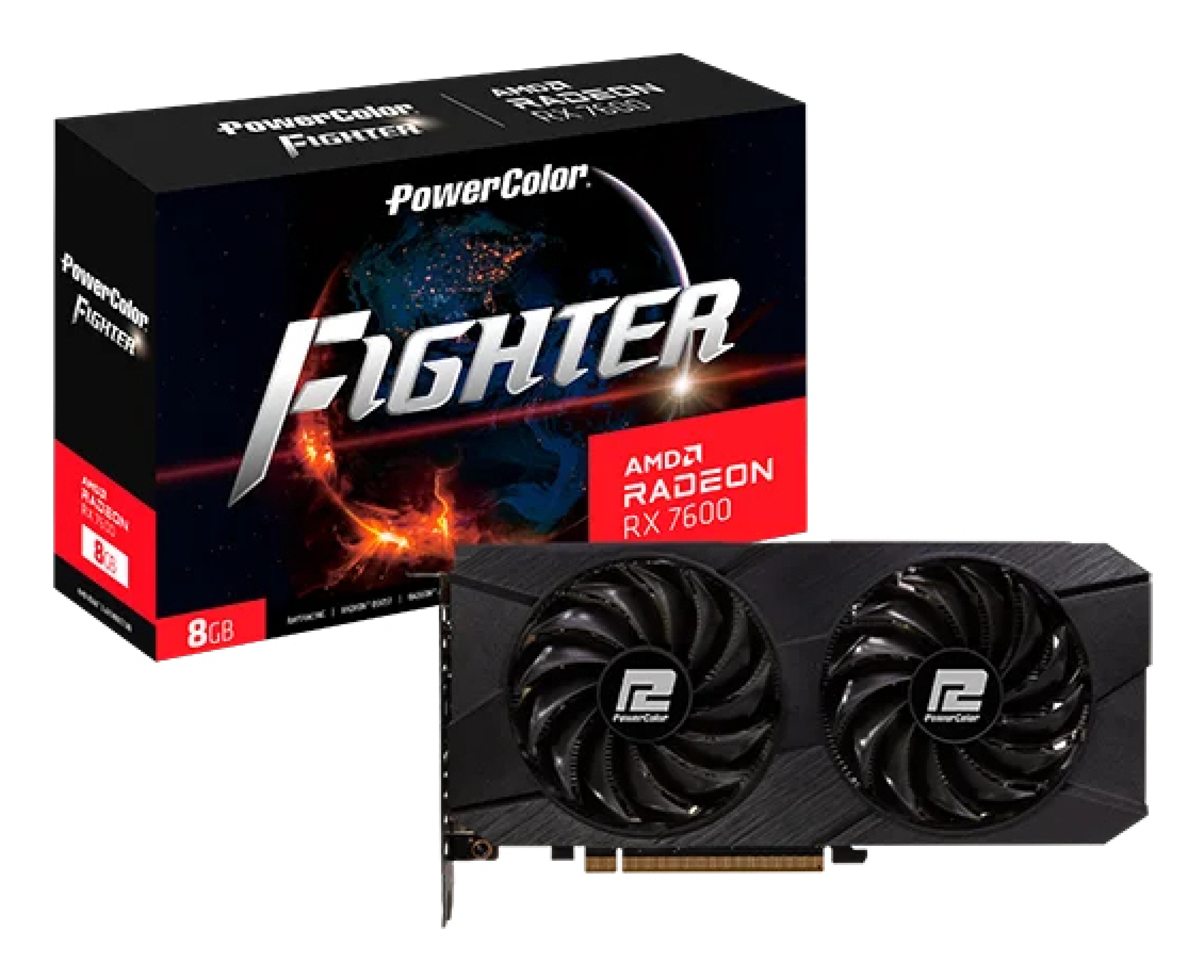Powercolor Radeon RX7600 Fighter V2 8GB GDDR6 HDMI 3xDP