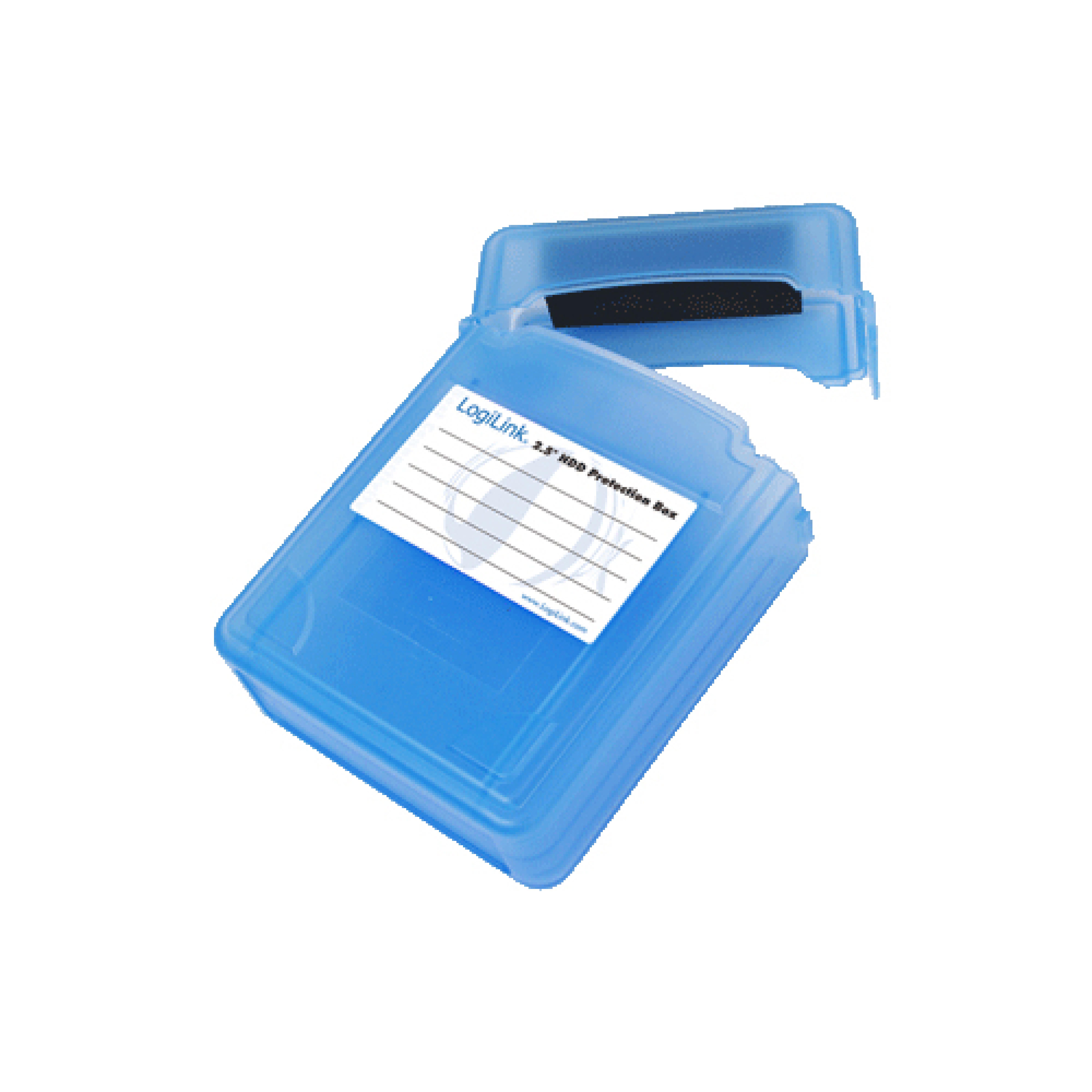 Logilink HDD Schutz-Box fuer 2x 6.3cm (2,5") blau wasseresist