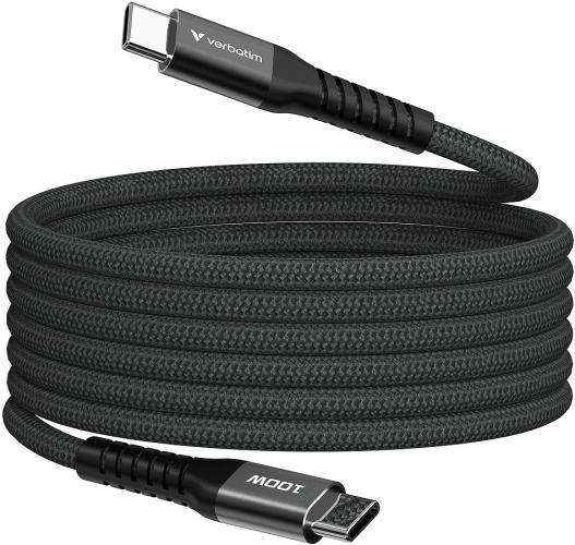 VERBATIM SYNC & Charger USB C to USB C 100W Magnetic 120 CM - Black