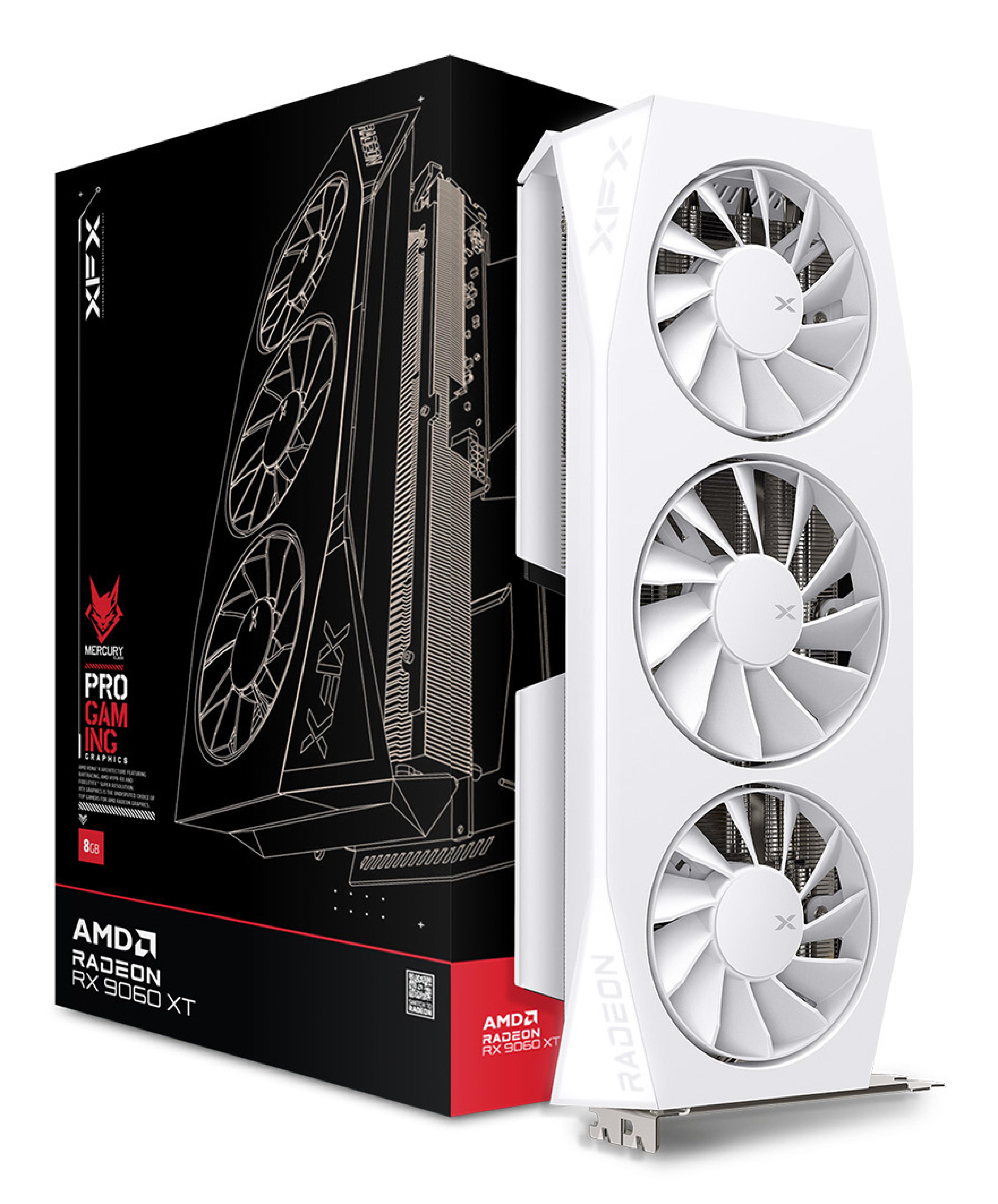 XFX RX 9060XT Mercury Gaming OC White 16GB GDDR6