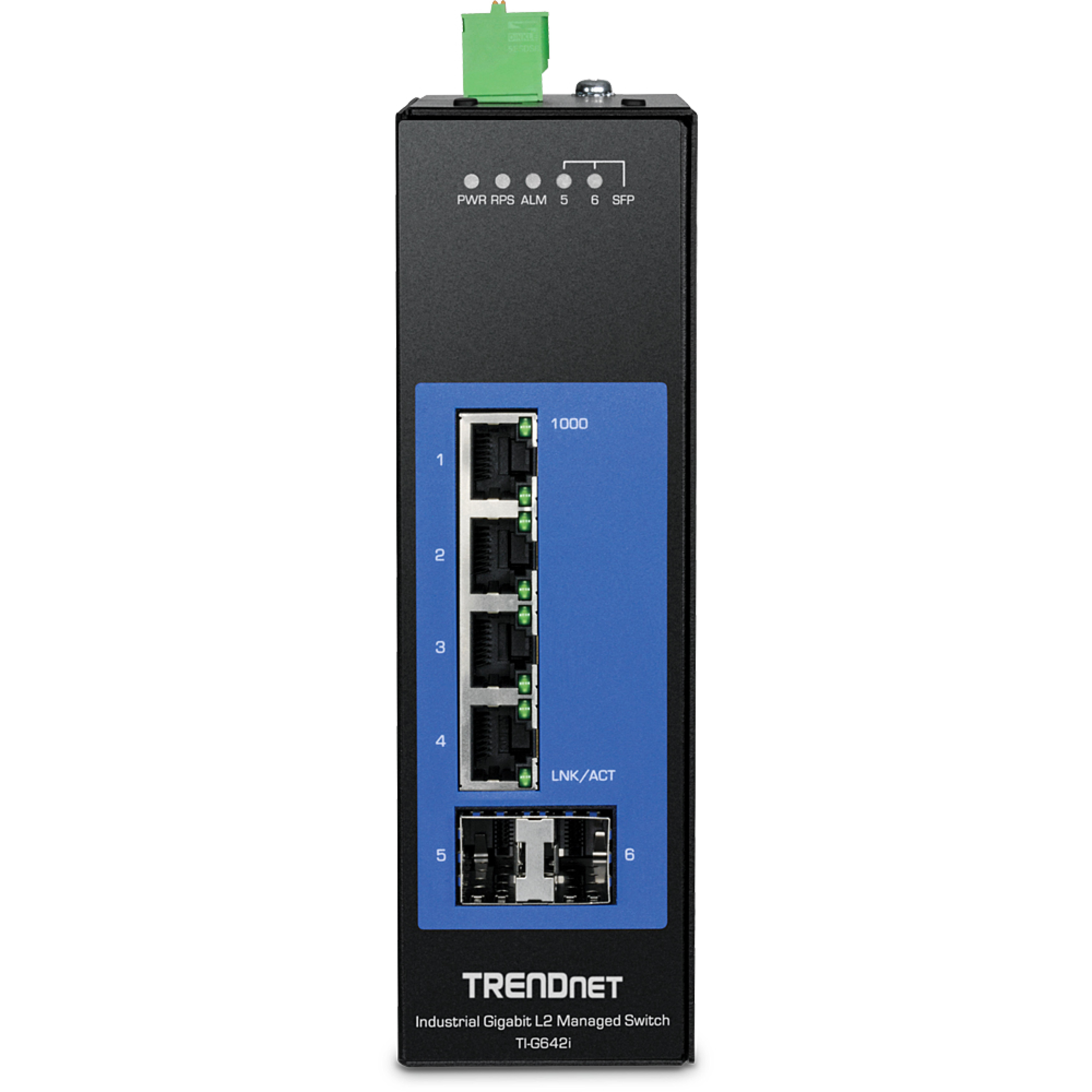 TRENDnet Industrie Switch 6 Port Gbit Manag.L2+ DIN-Rail