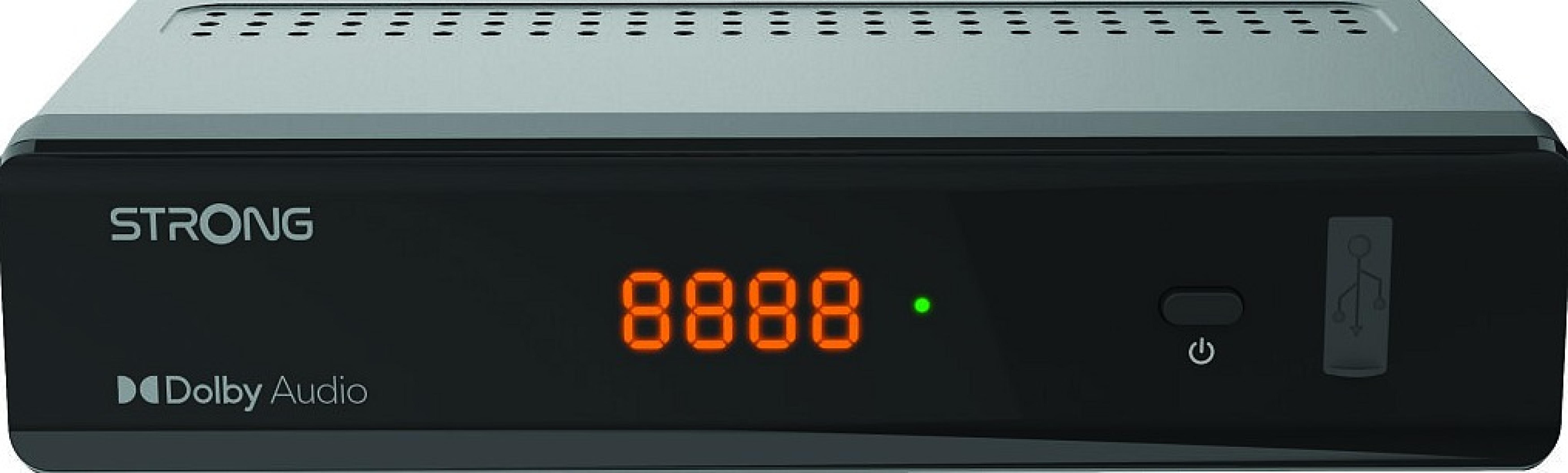 STRONG Digitaler HD-Satelliten-Receiver mit Display und HDMI/Scart-Anschluss