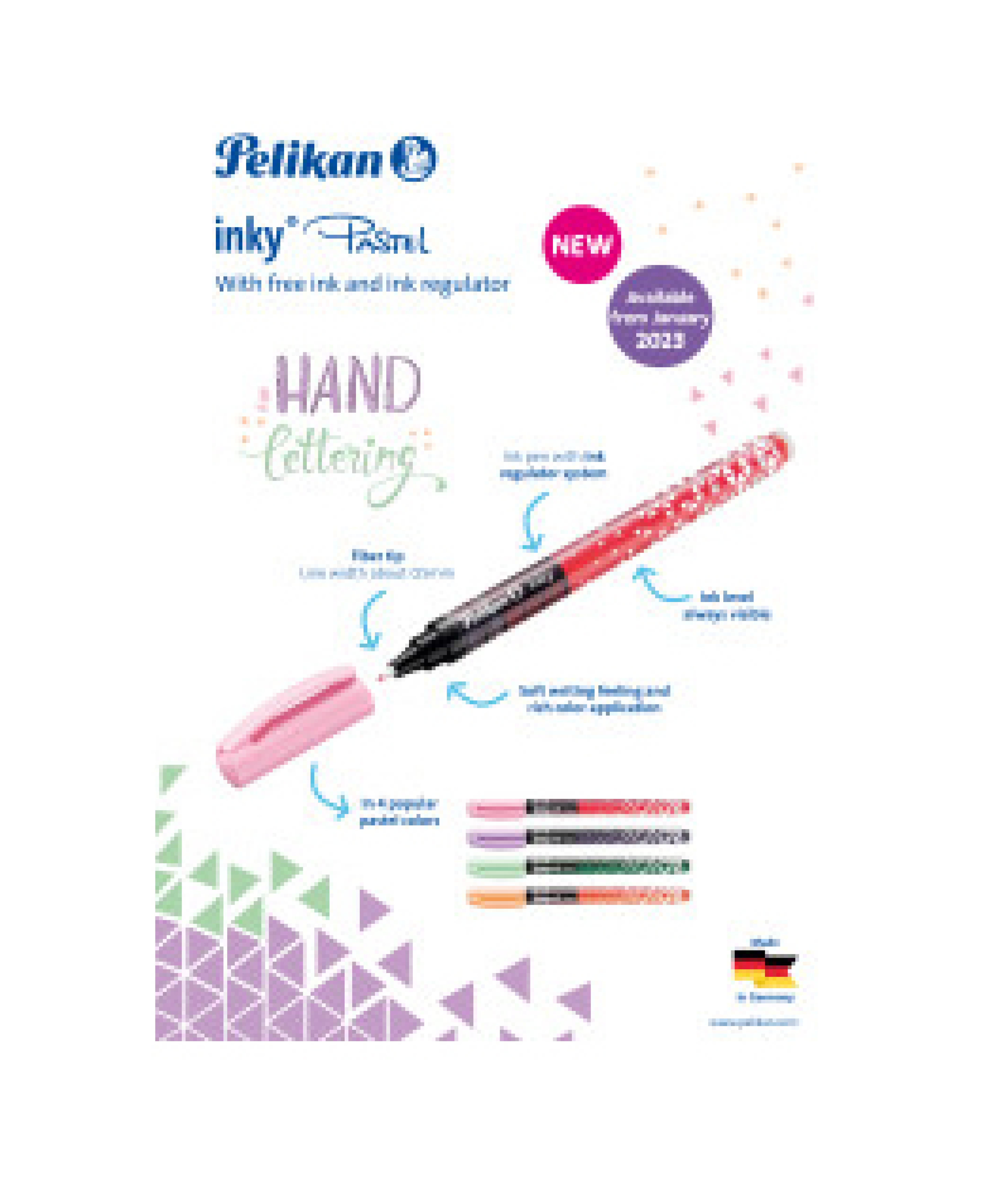 Pelikan Tintenschreiber inky 273 Pastell Orange 10 Stueck Faltschachte