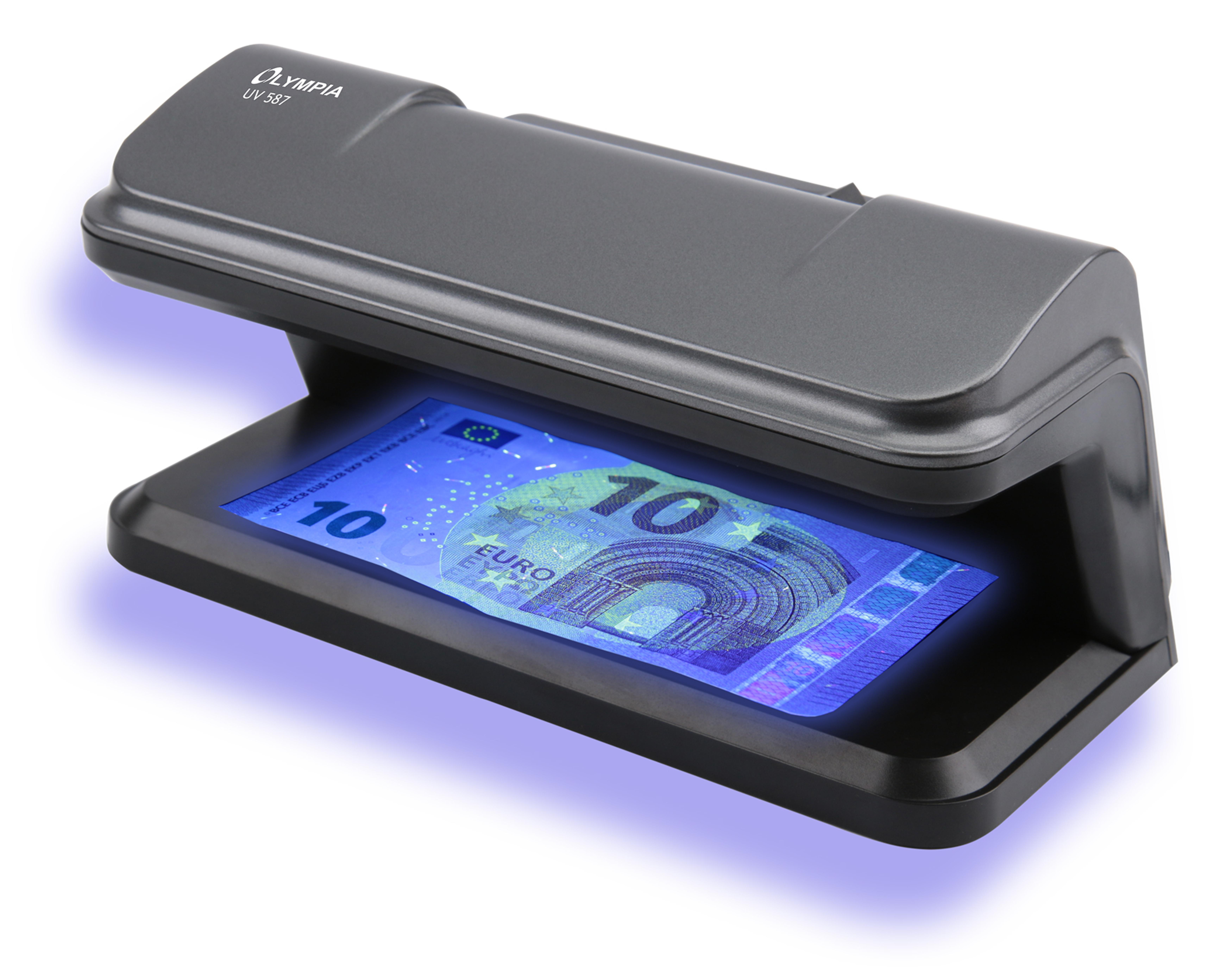 Olympia Geldpruefgeraet UV 587 schwarz