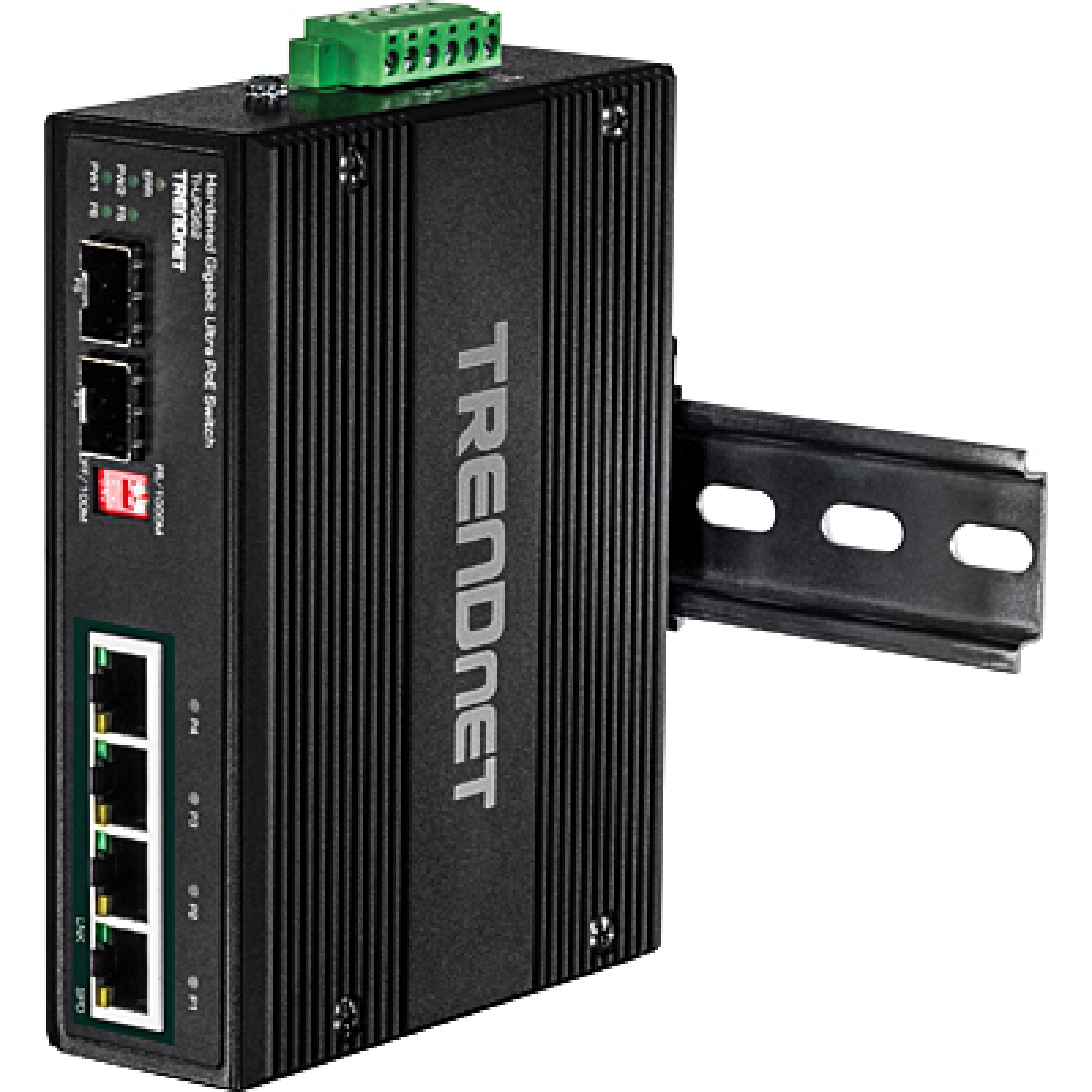 TRENDnet Industrie Switch 6 Port Gbit PoE IP30 Metall