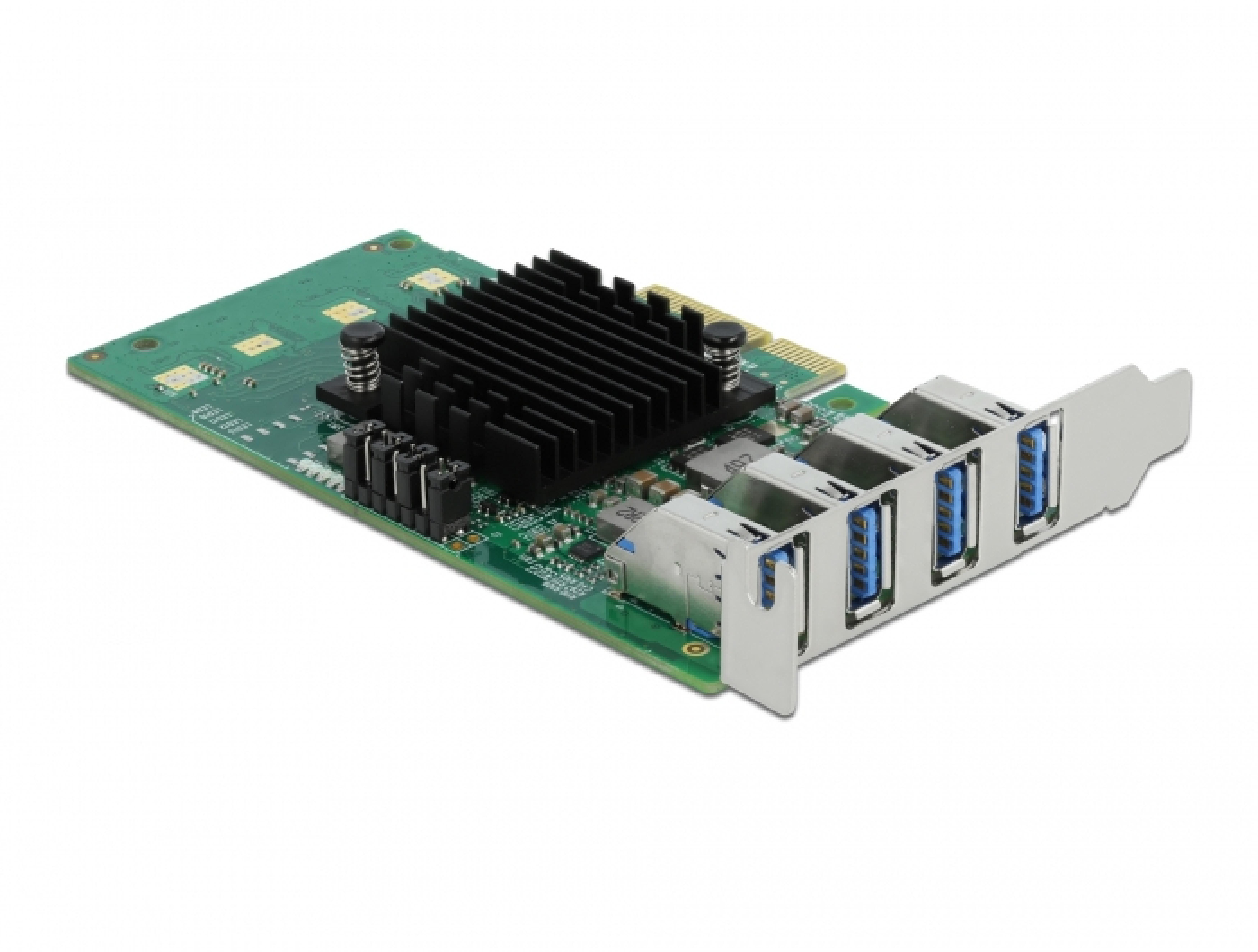 DELOCK PCI Express x4 Karte 4xextern USB 3.0 Quad Channel