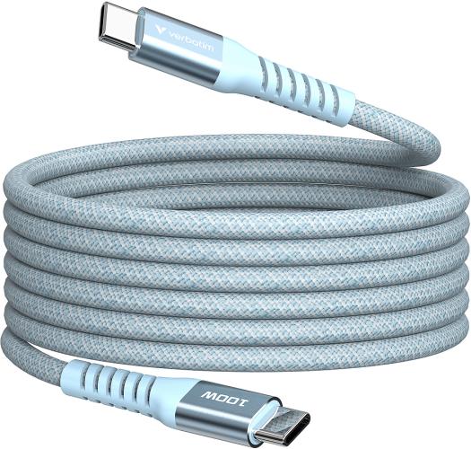 VERBATIM SYNC & Charger USB C to USB C 100W Magnetic 120 CM - Blue