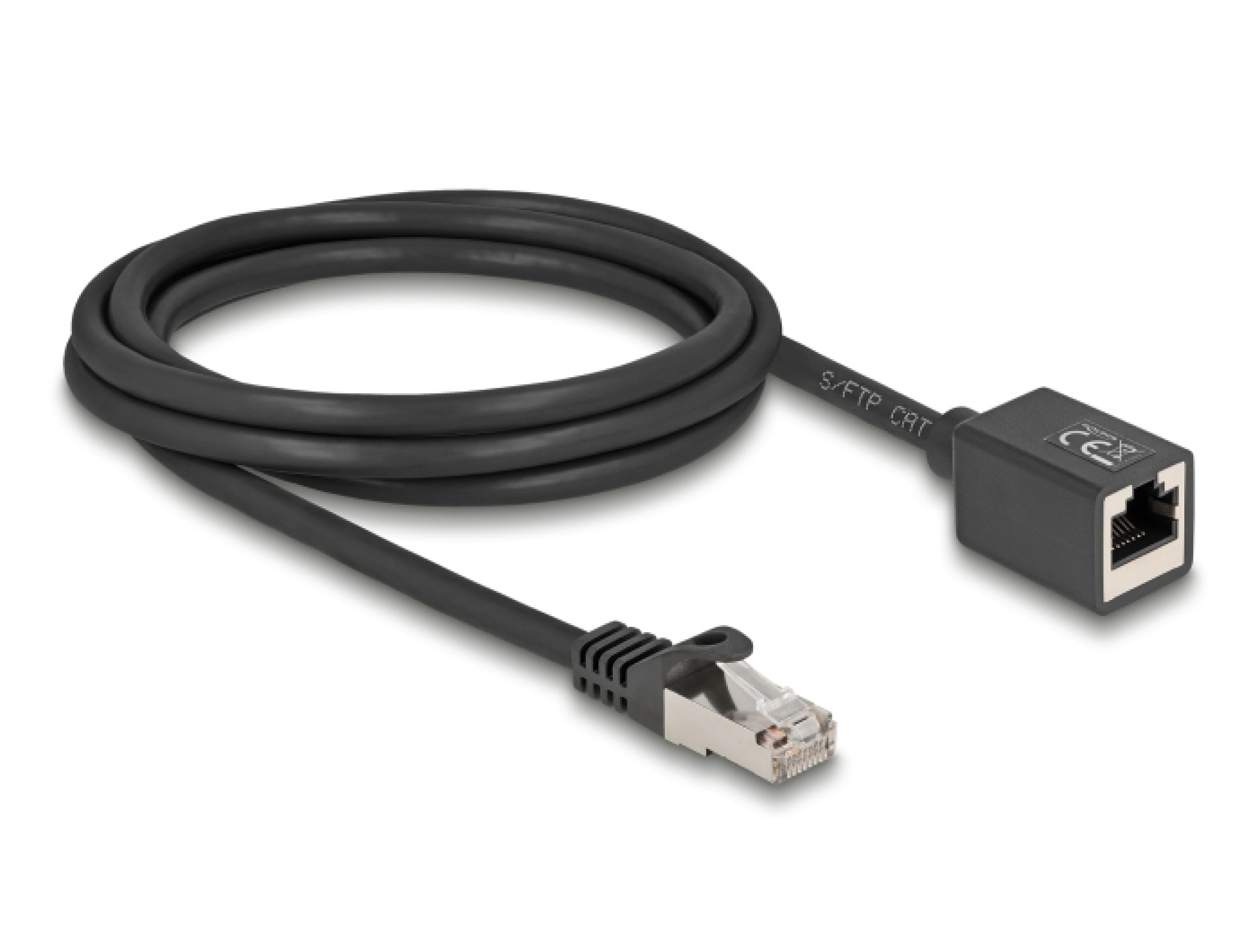 DELOCK Netzwerk Verlaengerungsk.S/FTP RJ45 Stecker zu RJ45 2m
