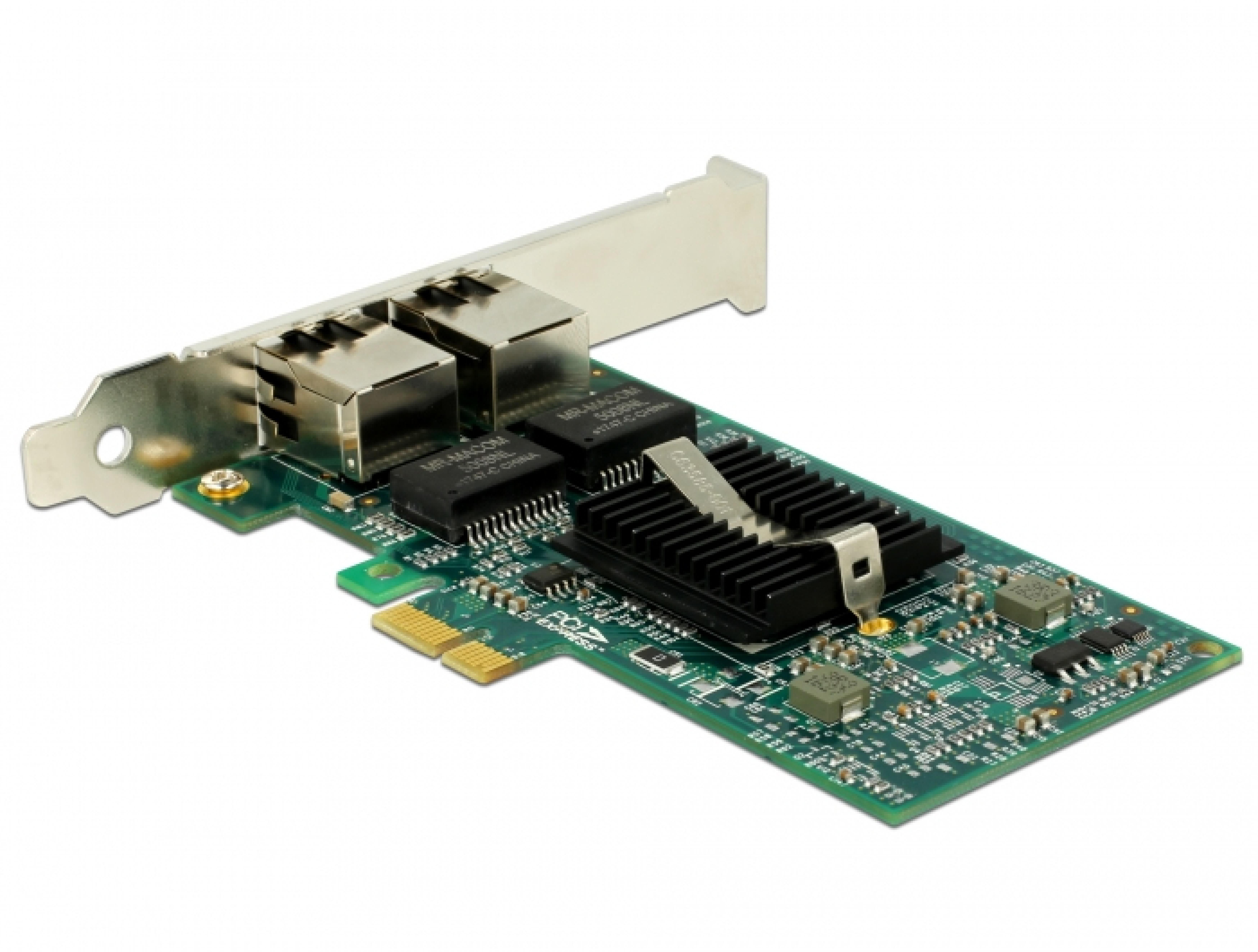 DELOCK PCI Express x1 Karte 2 x RJ45 Gigabit LAN i82576